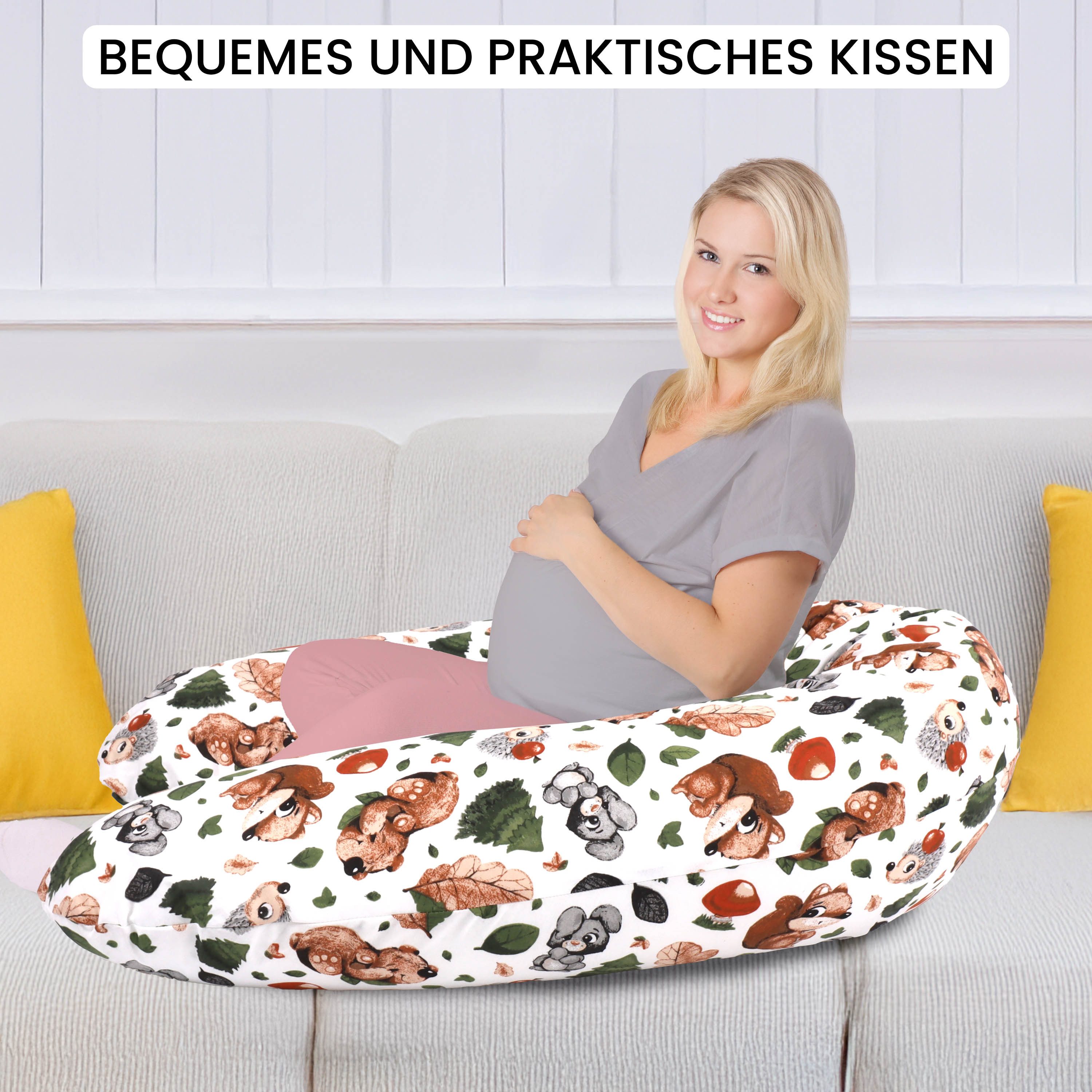 Amilian Stillkissen XXL - Seitenschläferkissen - Schwangerschaftskissen - Lagerungskissen, Pregnancy Pillow - Stillkissen 170 cm - Body Pillow - Schlafkissen Seitenschläfer, Seitenschläferkissen Schwangerschaft - Kissen