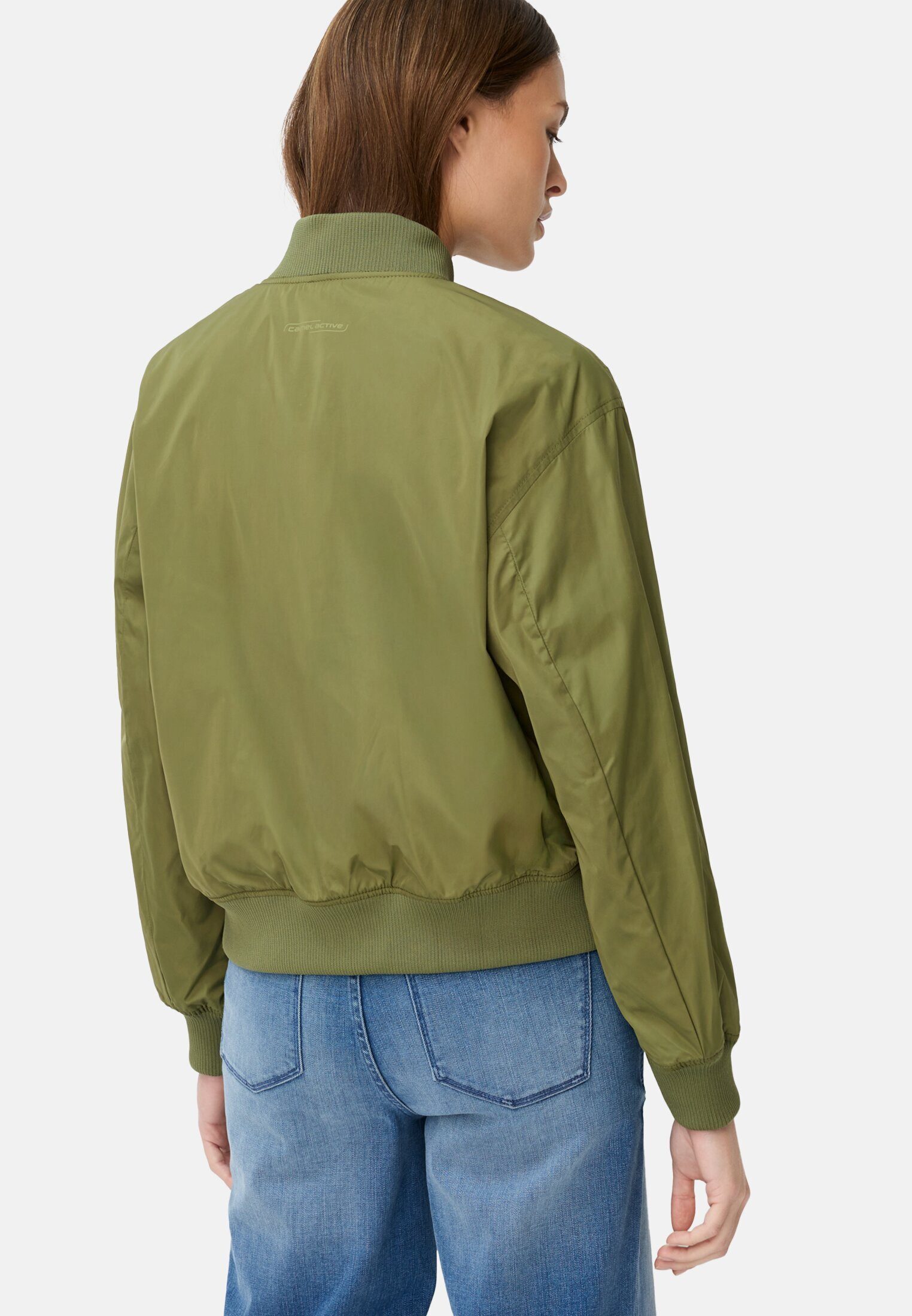 camel active Bomberjacke mit 2-Wege-Reißverschluss Langarm Stehkragen günstig online kaufen