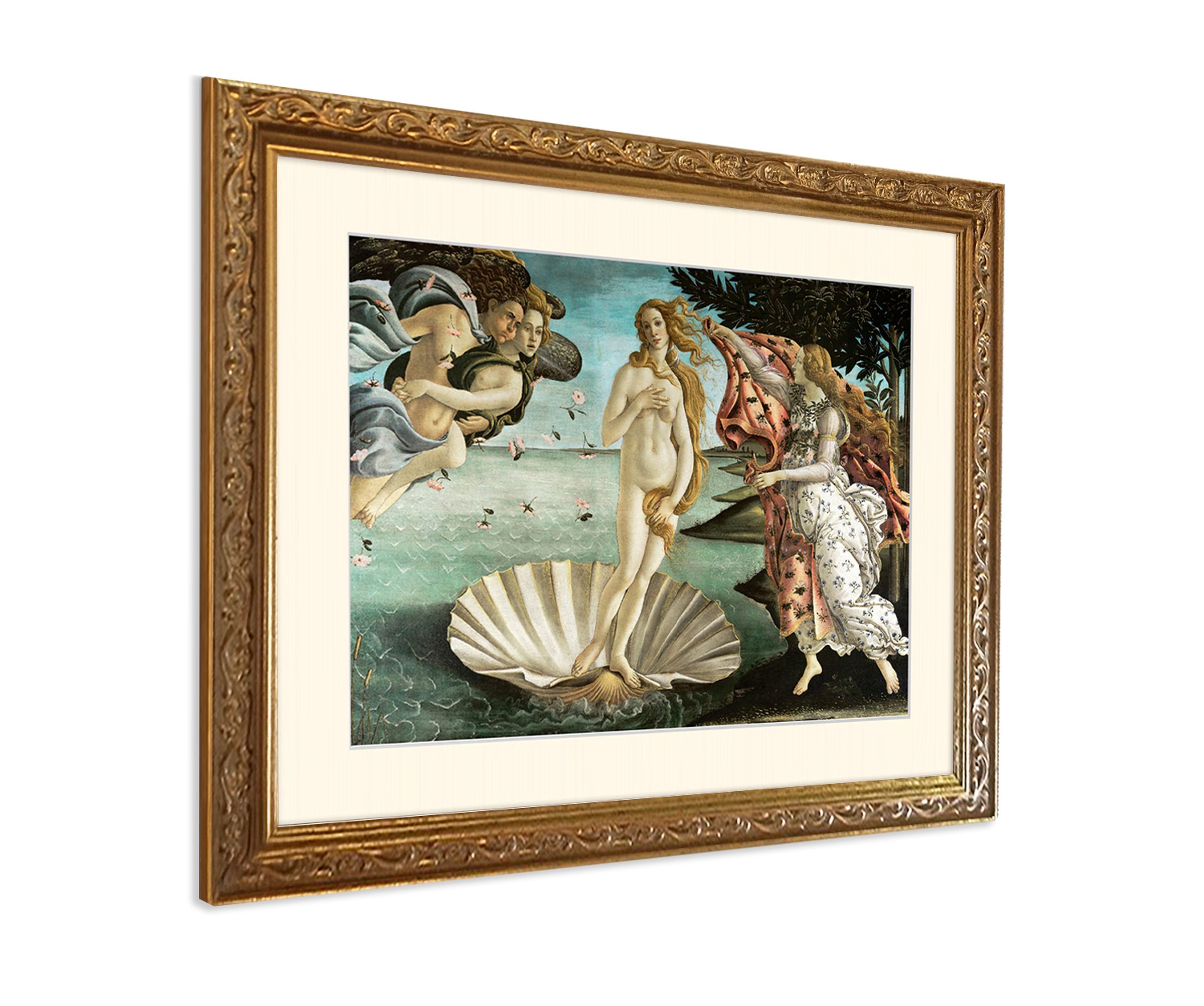 artissimo Bild mit Rahmen Sandro Botticelli Die Geburt der Venus – gerahmtes Wandbild, Boticelli: Die Geburt der Venus. Reduzierter Preis € 139,90. Unverbindliche Preisempfehlung € 149,90