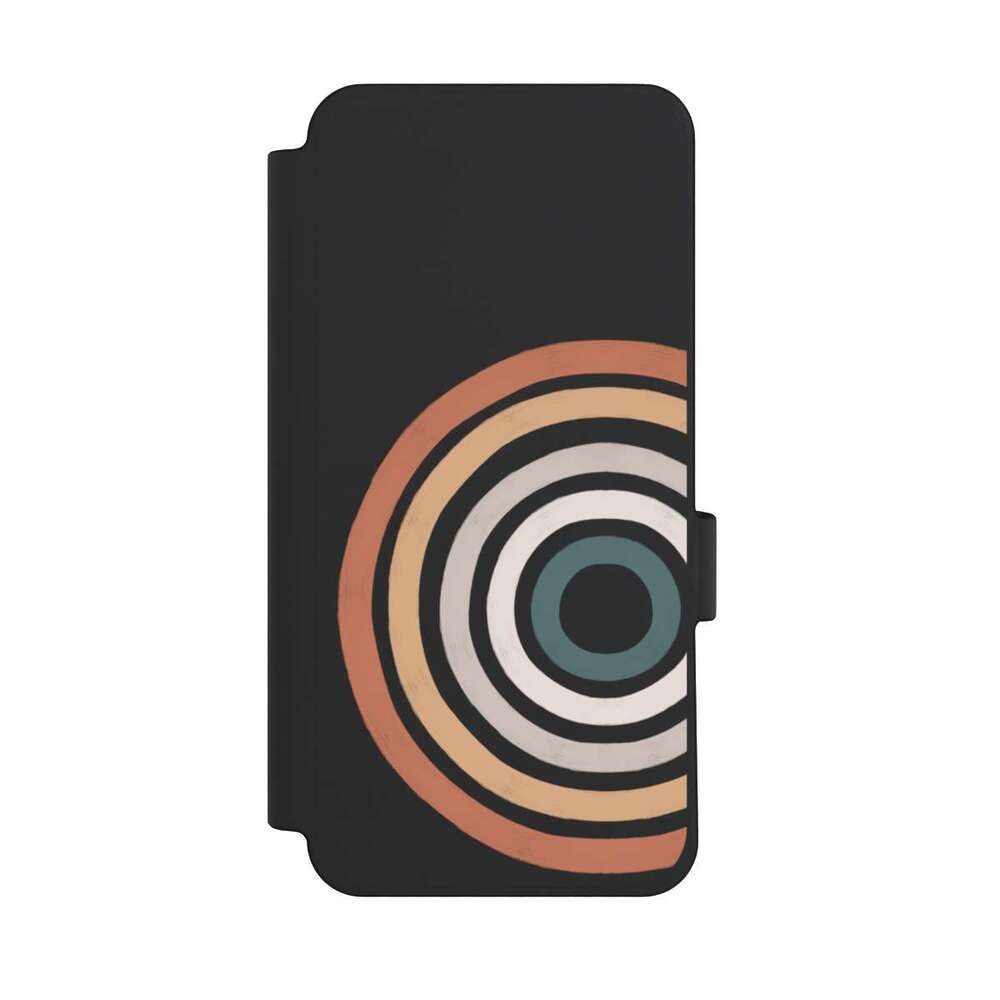 NIVOCASE Handyhülle Kreise Regenbogen Wasserfarbe Vintage Rainbow, Google Pixel 10 Pro XL Klapphülle Handyhülle aus Kunst Leder