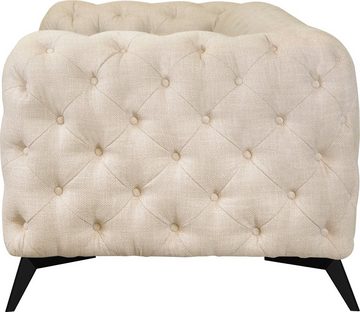 Leonique Chesterfield-Sofa Glynis, aufwändige Knopfheftung, moderne Chesterfield Optik, Fußfarbe wählbar