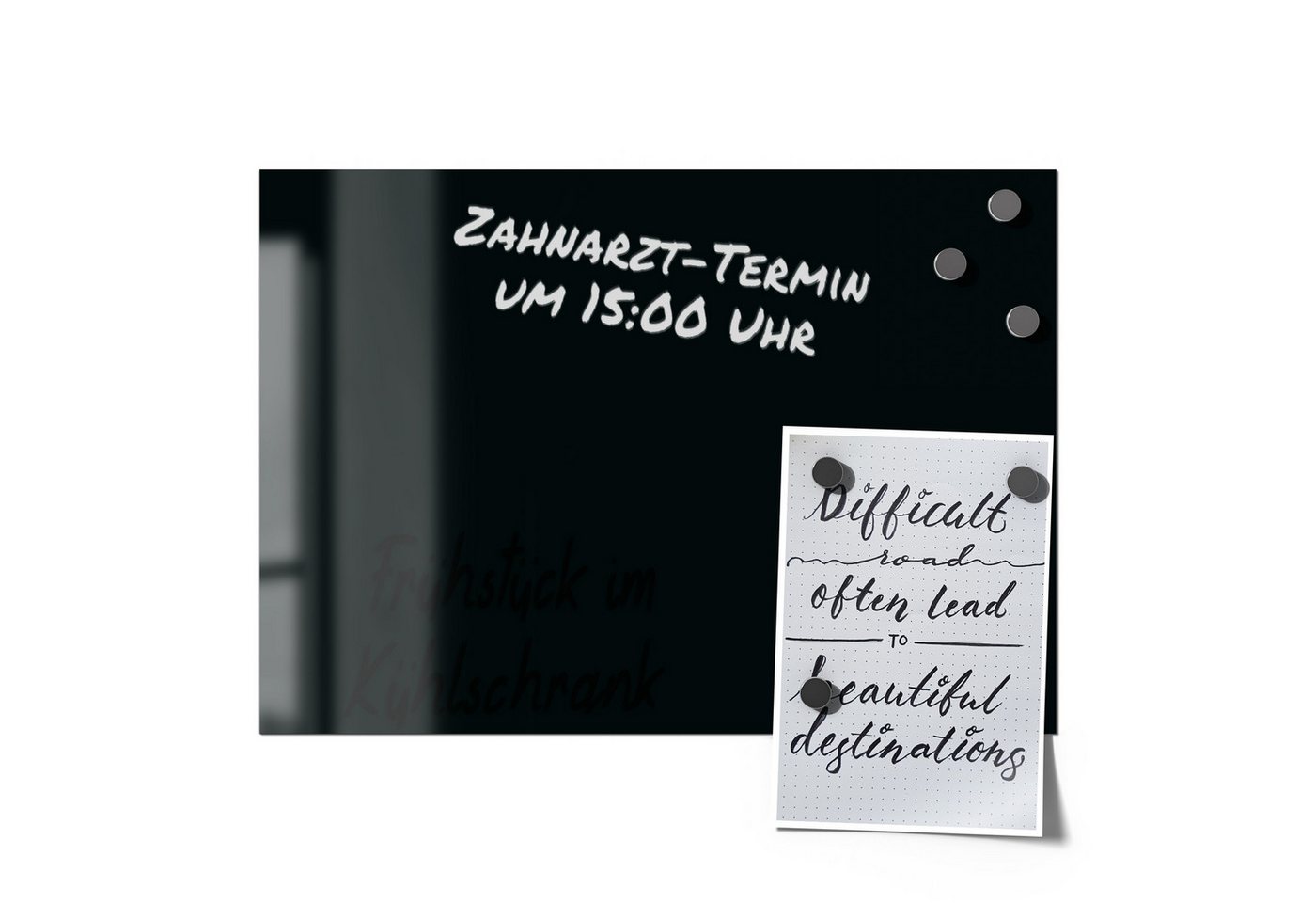 Thumbnail - DEQORI Magnetfolie 'Unifarben - Schwarz', beschreibbar universal Magnetmatte magnetisch Folie Planer Kalender