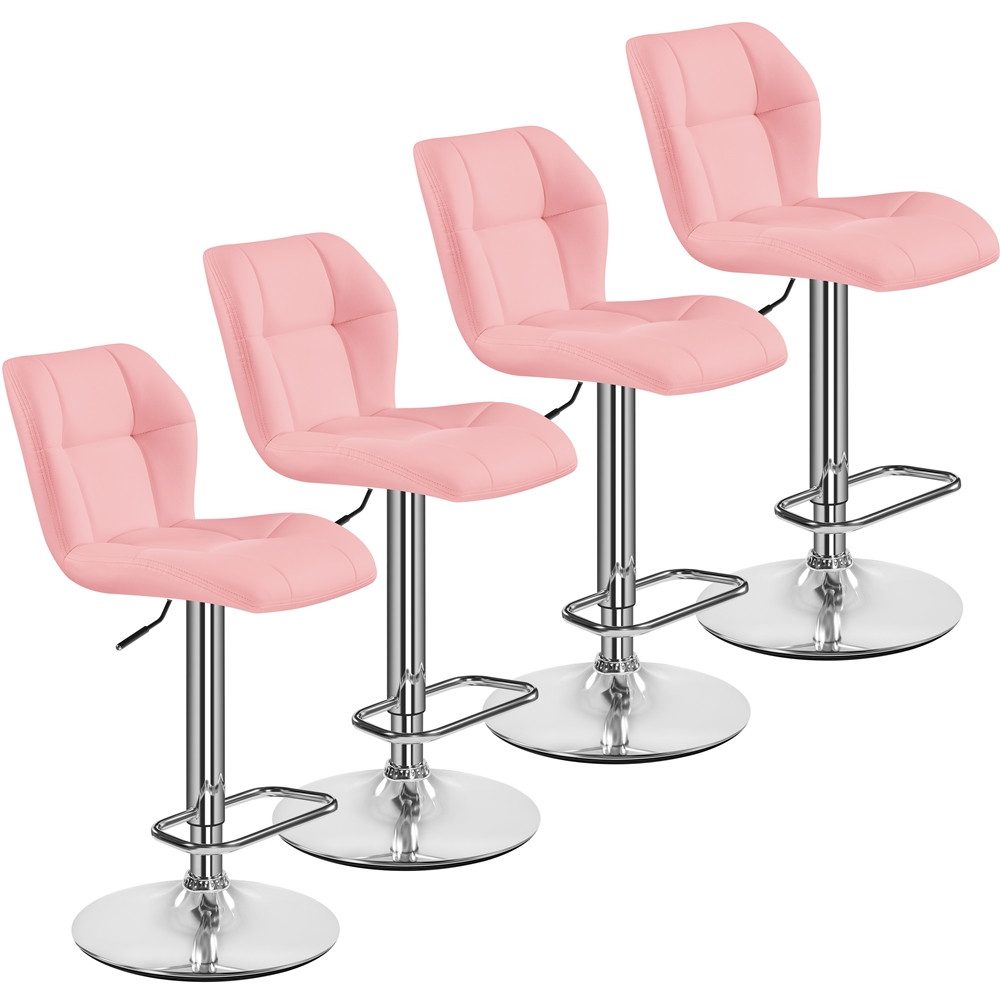 Yaheetech Barhocker 360° Drehbare Hocker mit Fußstütze (4 St), 1/2/4/6er-Set Barstühle Küchenstühle Bistrohocker höhenverstellbar
