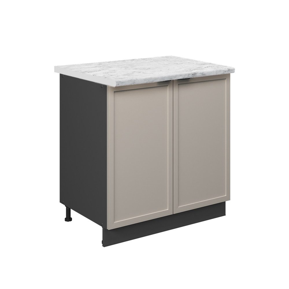 Vicco Spülenunterschrank Fame-Line, GrauBeige/Anthrazit, 80 cm günstig online kaufen