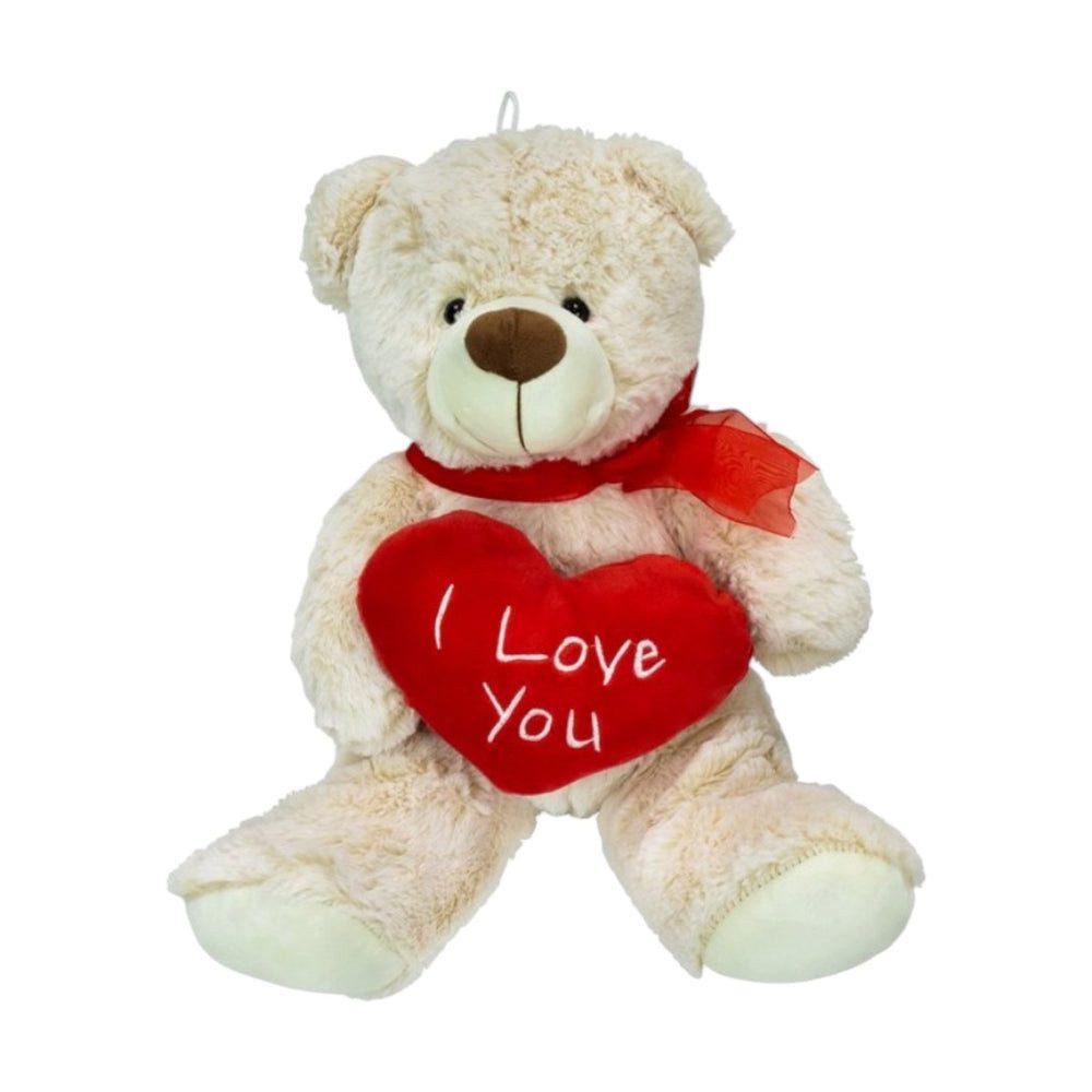 SUNKID Kuscheltier Plüschbär mit Herz Kuschelbär I Love You als Geschenk 20 cm