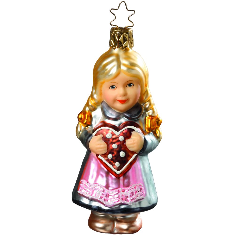 INGE-GLAS® Christbaumschmuck Hänsel und Gretel - Märchen (1-tlg), mundgeblasen, handbemalt