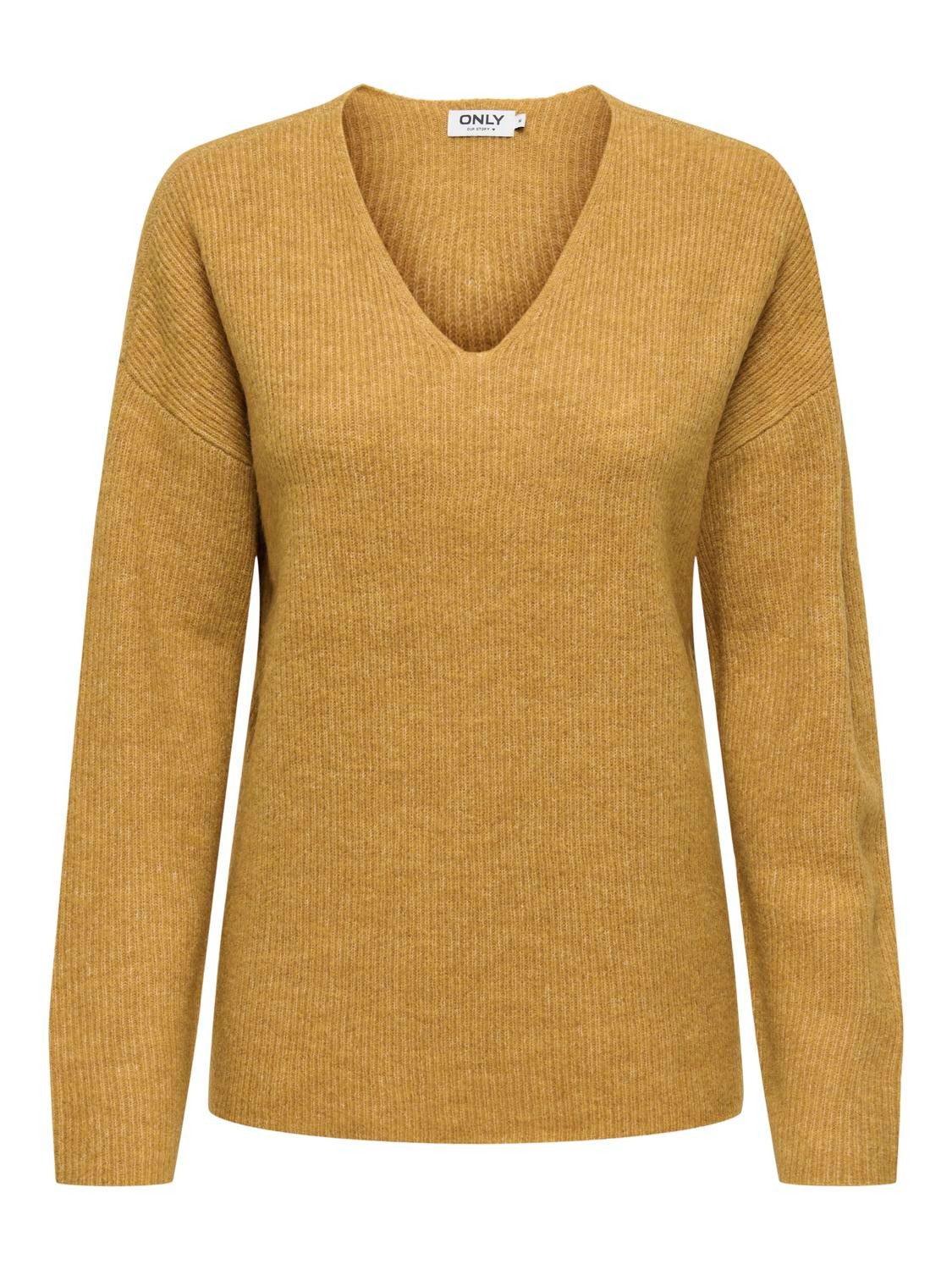 ONLY V-Ausschnitt-Pullover ONLCAMILLA V-NECK L/S PULLOVER KNT NOOS günstig online kaufen