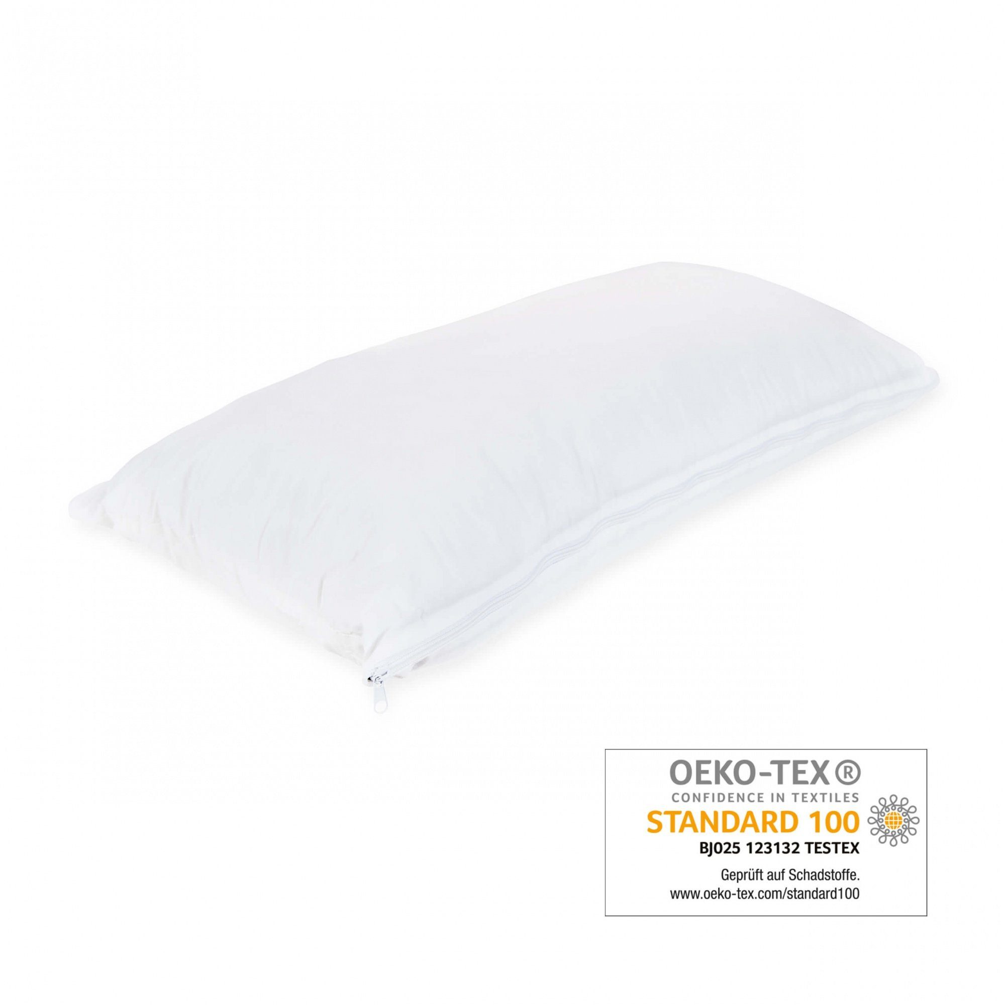 Genius Kopfkissen Genius eazzzy Kopfkissen 40 x 80 cm für Bett mit Reißverschluss, geeignet für alle Schlaftypen, einstellbare Höhe