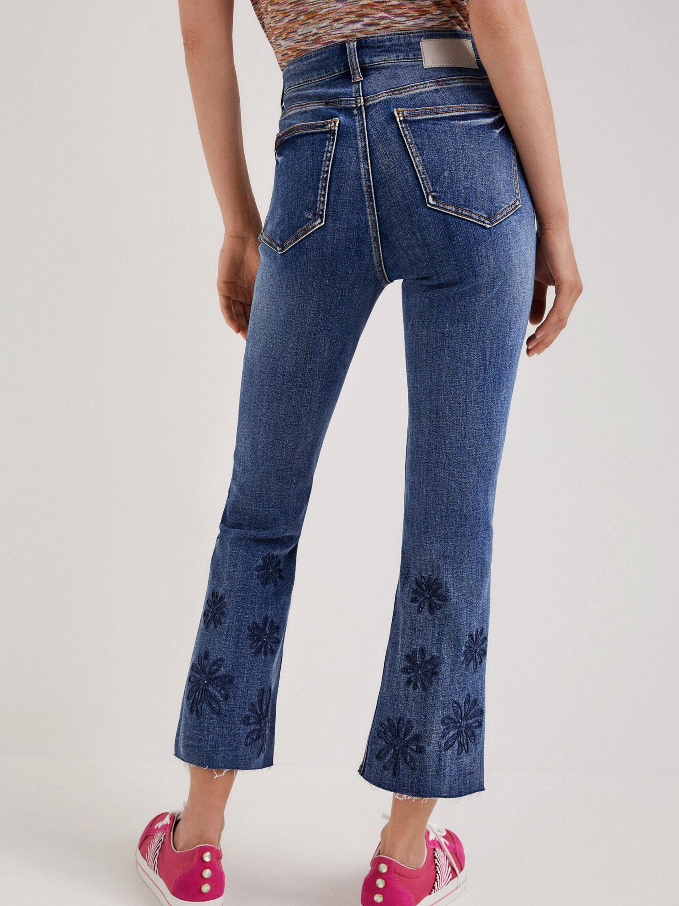7/8-Jeans (1-tlg) GALA Desigual Stickerei