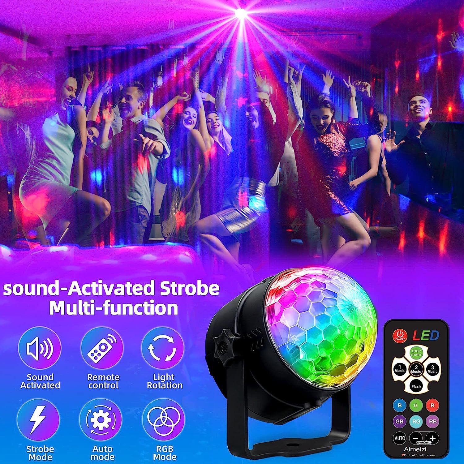 ZEUOPQ LED Discolicht Bühnenbeleuchtung 3W RGB günstig online kaufen