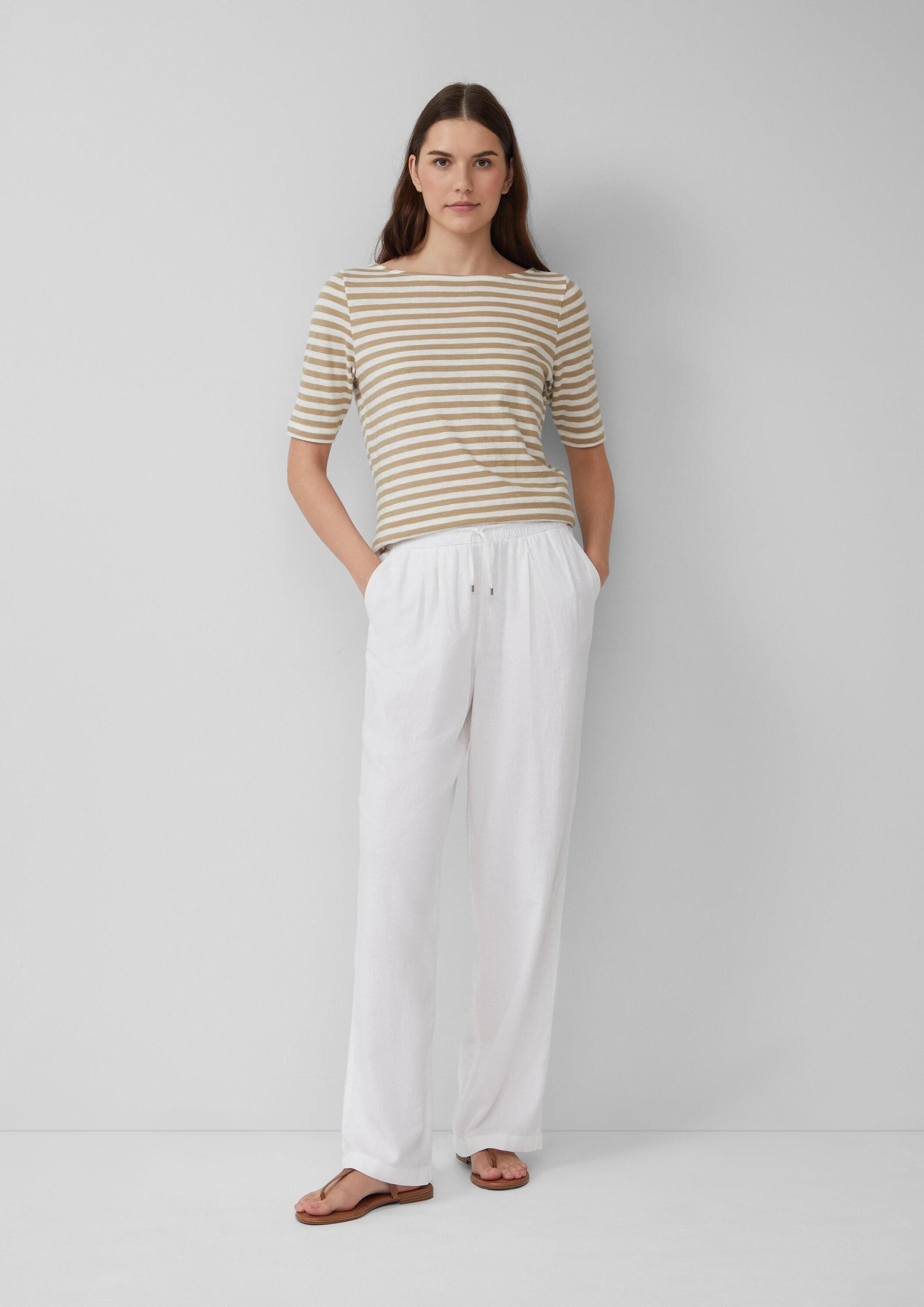 s.Oliver Chinos Hose Leichte Leinenmix-Hose mit Elastikbund günstig online kaufen