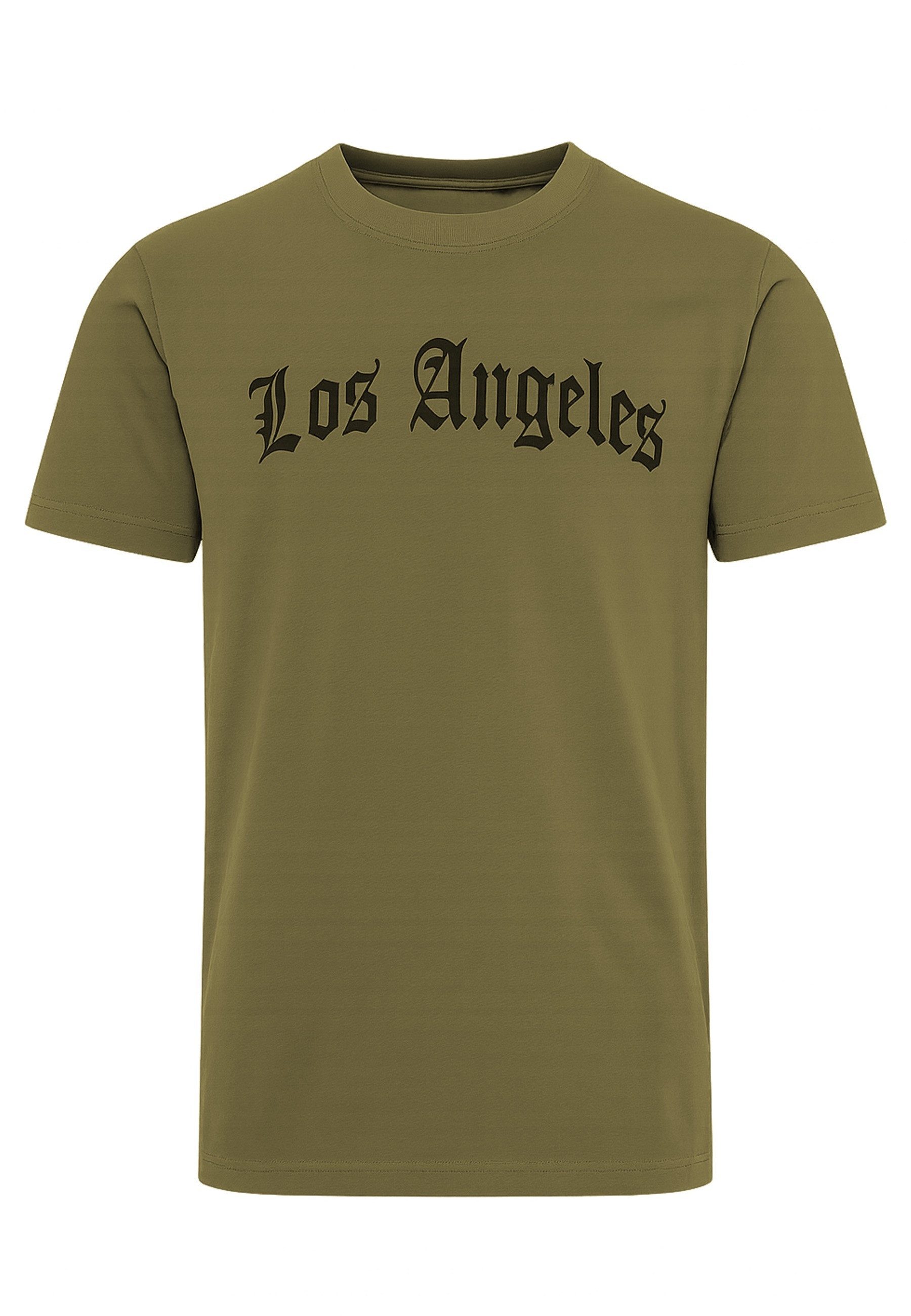MisterTee T-Shirt MisterTee Herren Los Angeles Wording Tee (1-tlg)