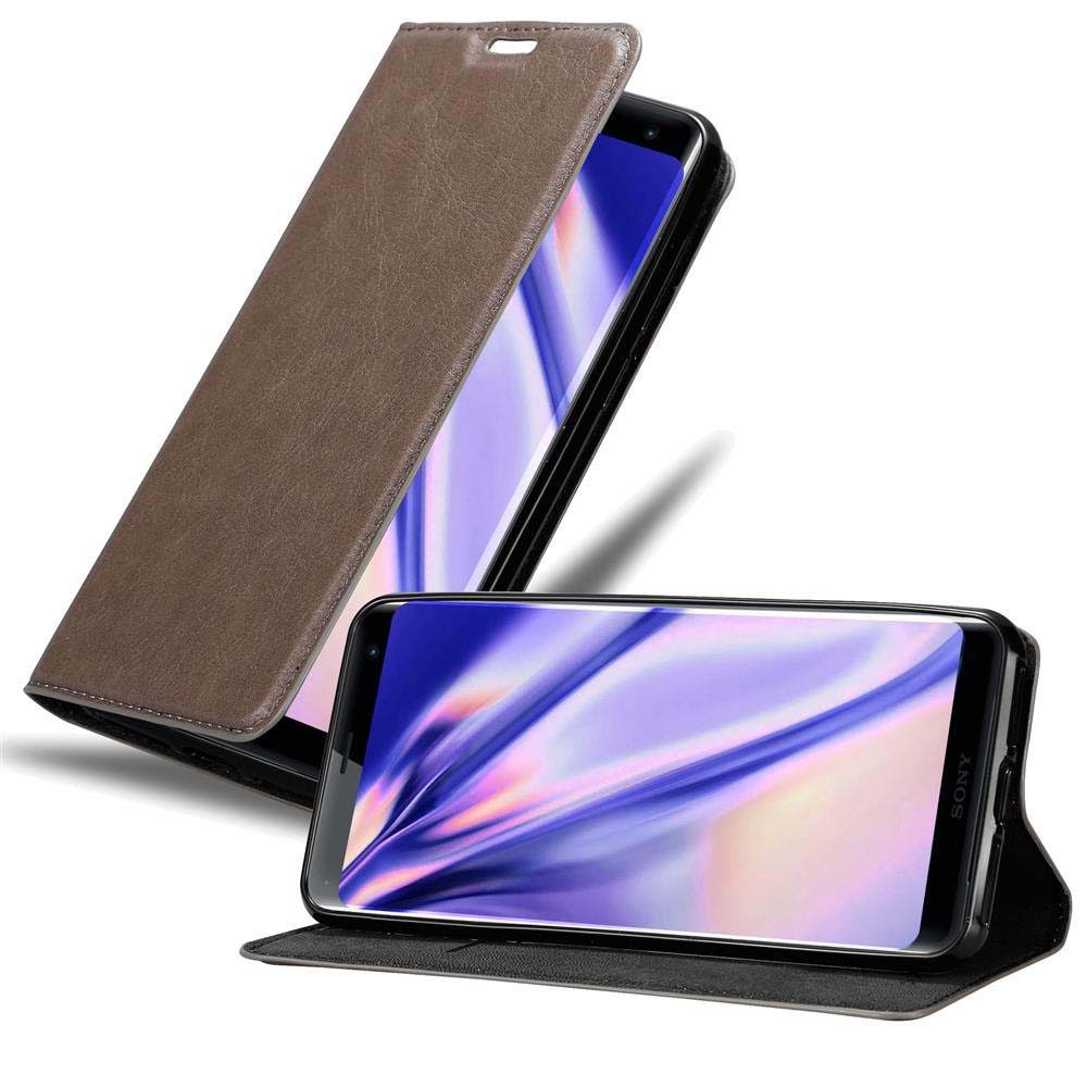 Cadorabo Handyhülle für Sony Xperia XZ3 Hülle Sony Xperia XZ3, Hülle Schutzhülle mit Standfunktion, Magnetverschluss und Kartenfach
