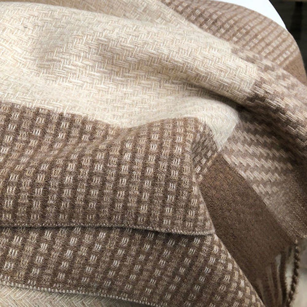 Modeschal LAKKEC Mode weich Warm-Schal Schal Damen einfarbig Winter-Vielseitig glatt