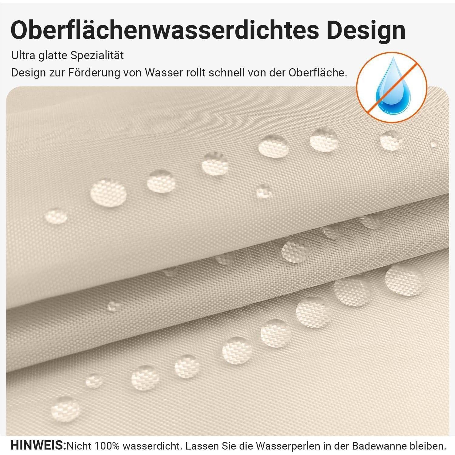 Lerores Duschvorhang Duschvorhang Beige 80x180cm Antischimmel Wasserabweise günstig online kaufen