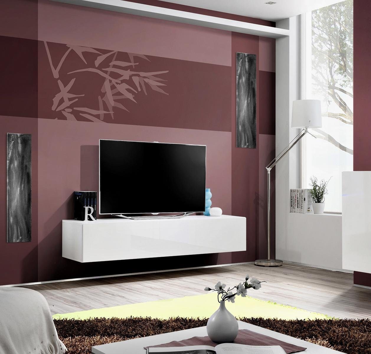 in Designer RTV Wohnzimmer TV Holz TV-Wand JVmoebel Europa Modern Lowboard Einrichtung, Ständer Made