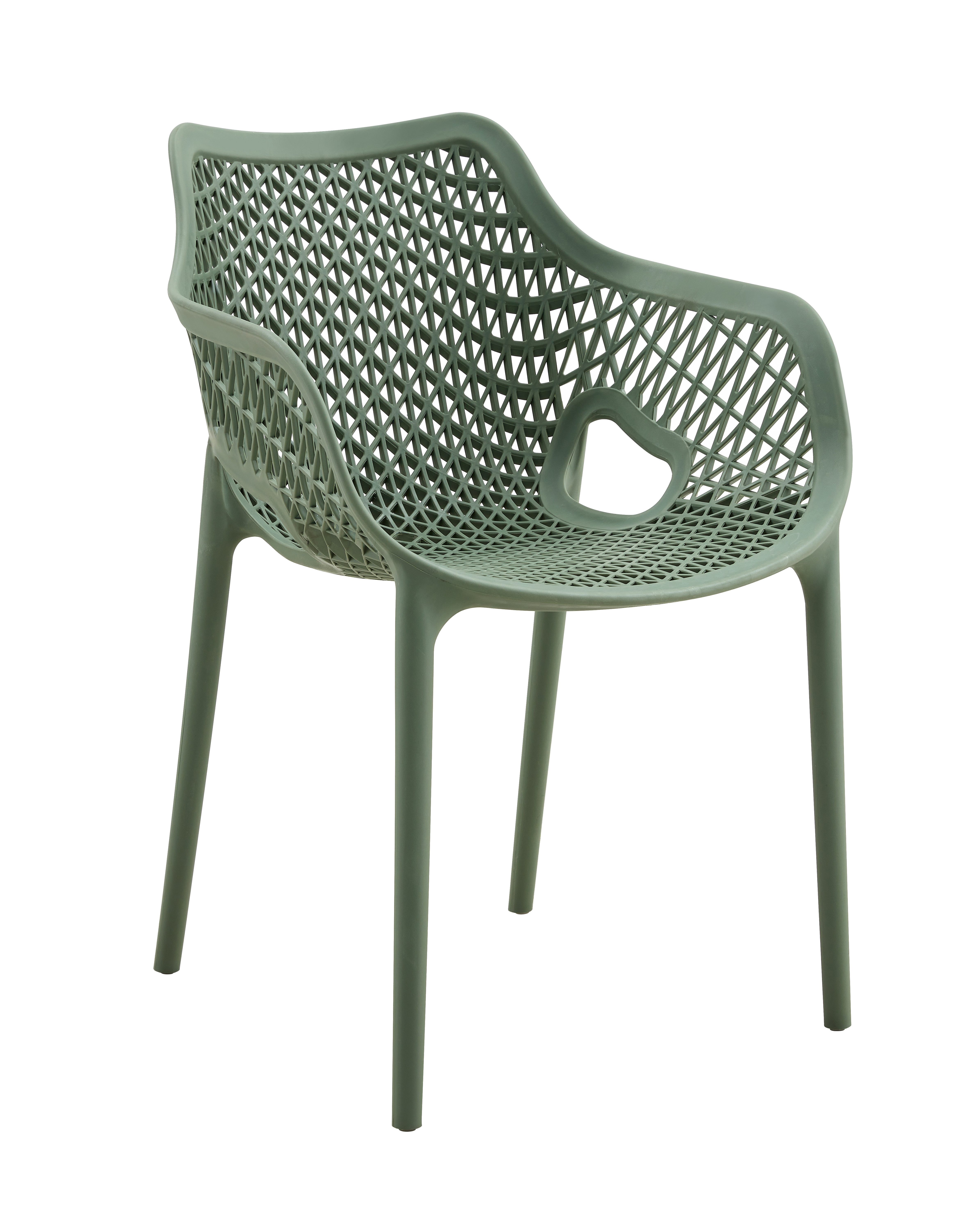 faee Gartenstuhl Donoussa, aus Kunststoff, mit Armlehnen