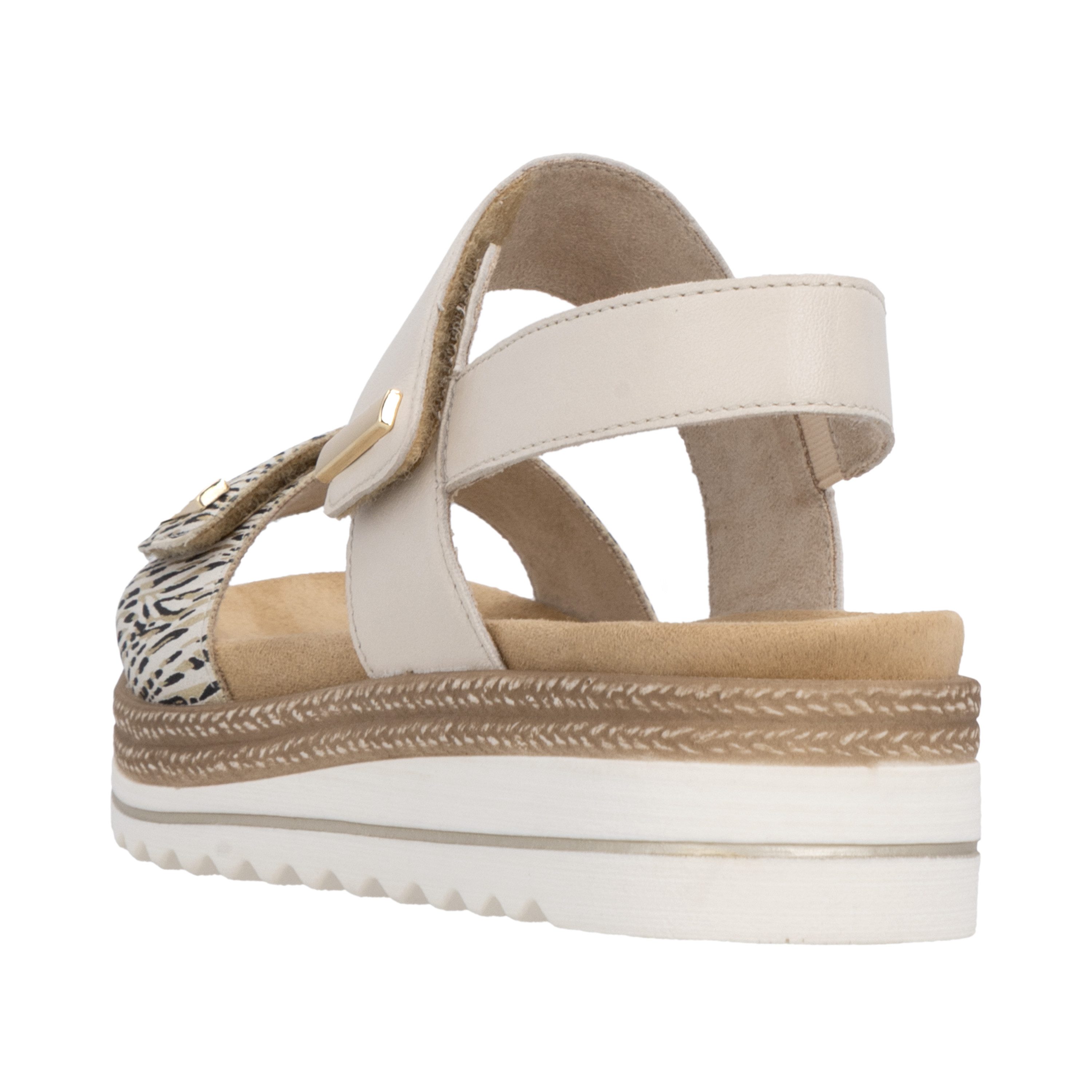 Remonte Keilsandalette Schlupfschuh, Sommerschuh, Klett-Sandale mit weichem Fußbett