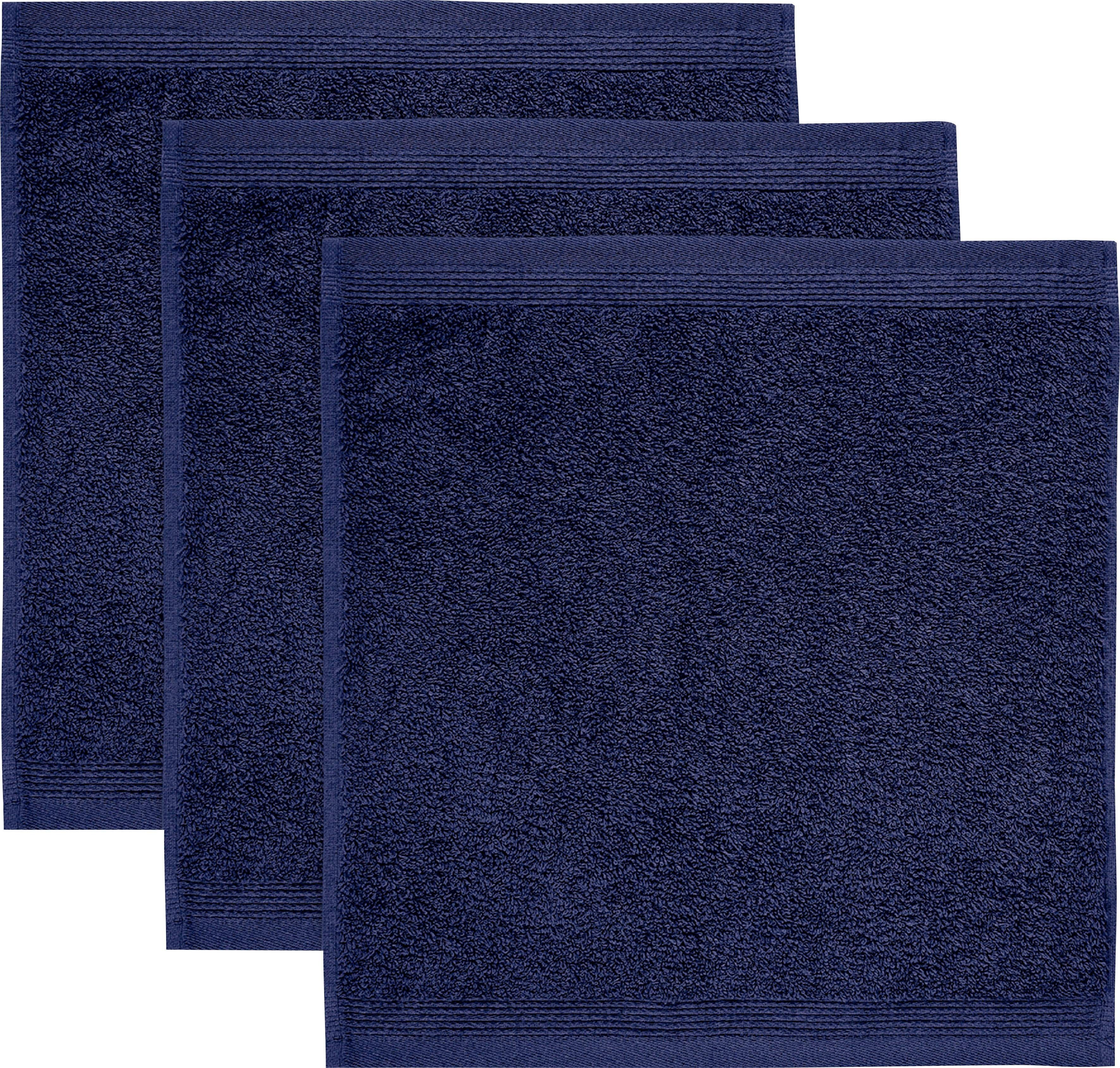 Möve Seiftuch Superwuschel, (Set, 3-St), Seiftuch Set mit Bordüre, 100% Premium Cotton Baumwolle, weich