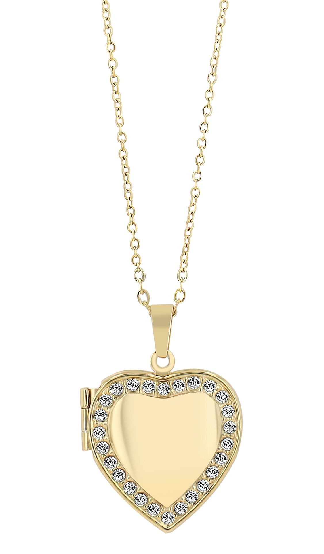 AKZENT Kette mit Anhänger Oria Edelstahl silber Damen wasserfest, Damen Ket günstig online kaufen