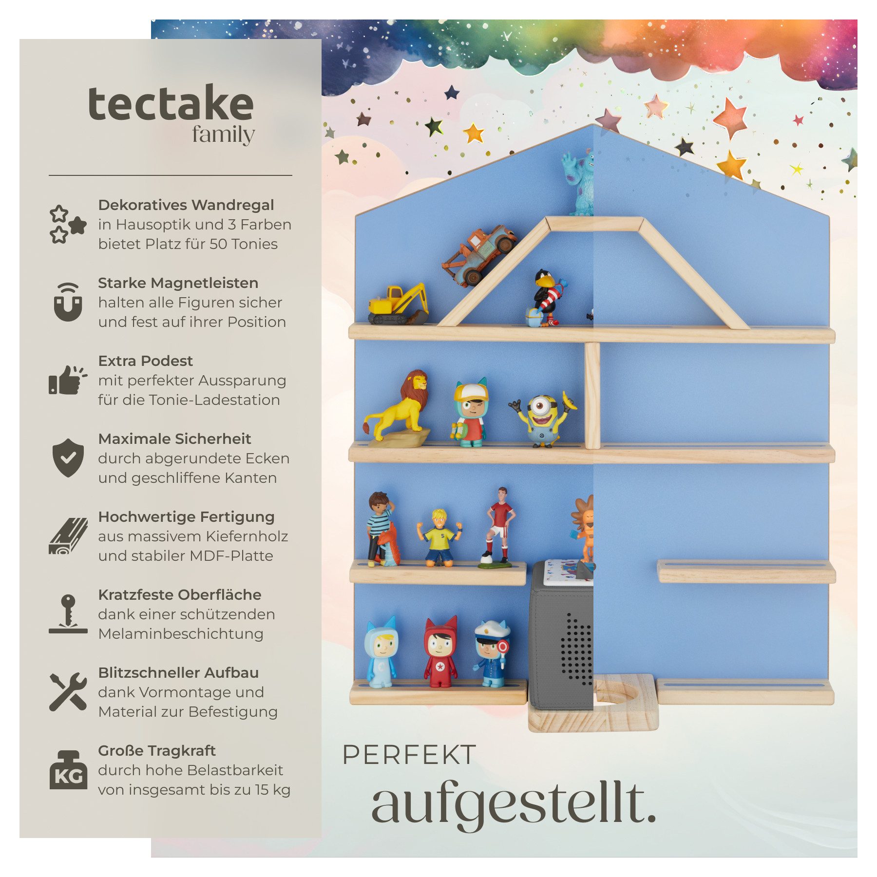 tectake Wandregal Hängeregal Mylittle Story für günstig online kaufen