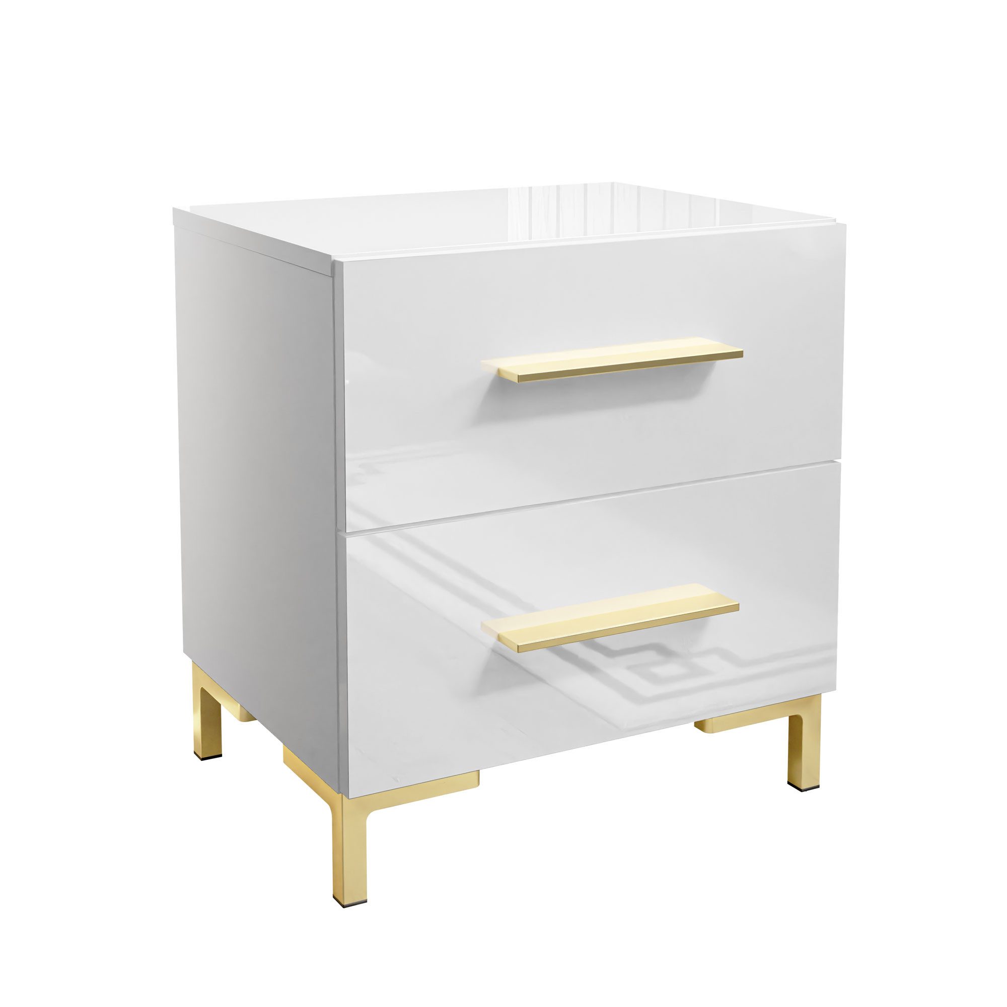 Lookway Nachttisch LINA LUX, Weiß / günstig online kaufen