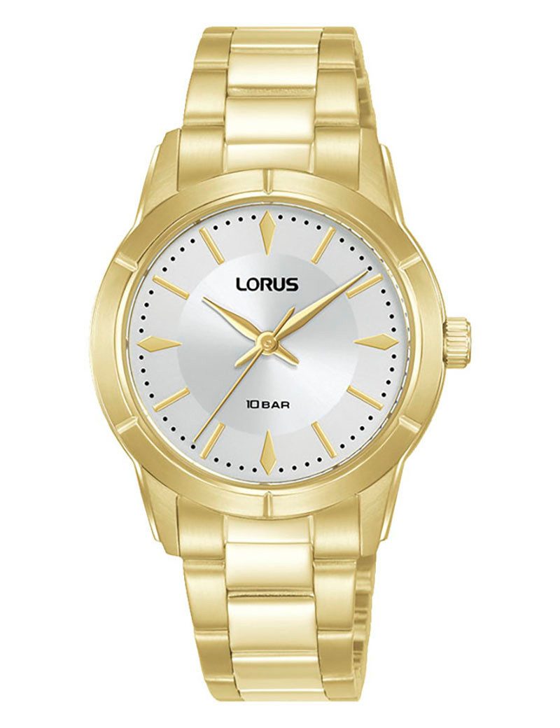 LORUS Quarzuhr RG230YX9, Armbanduhr, Damenuhr, Edelstahlarmband, analog