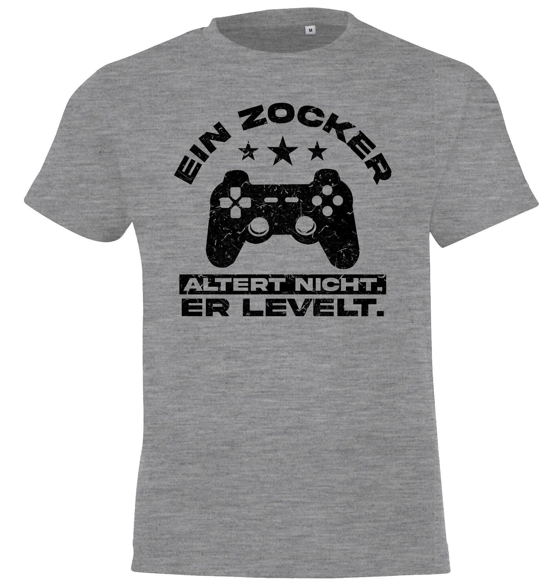 T-Shirt Ein Zocker altert nicht, er LEVELT! Kinder Shirt