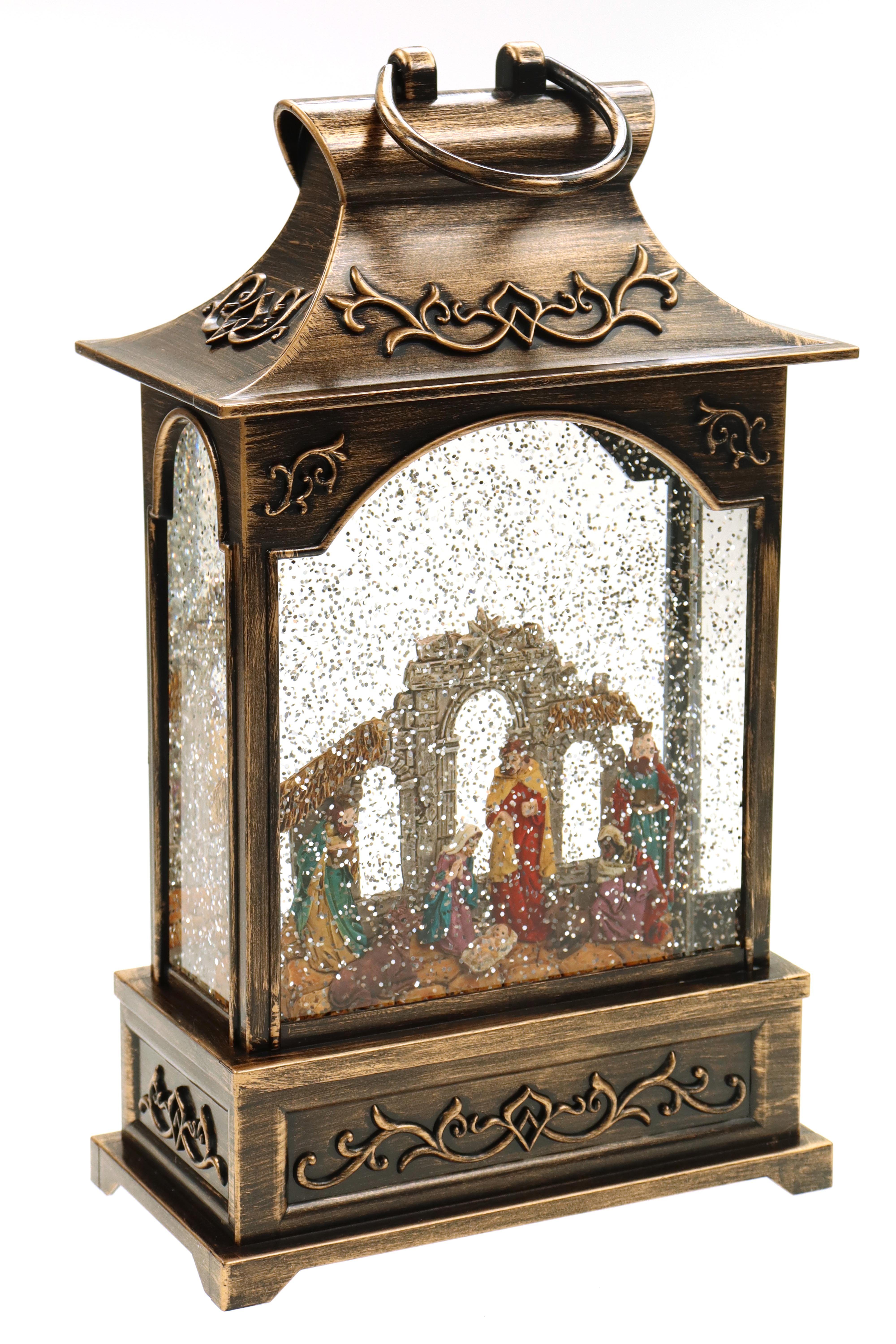 ELLUG Schneekugel Schneekugel/Weihnachtsdeko mit Krippenspiel, Licht & Schn günstig online kaufen