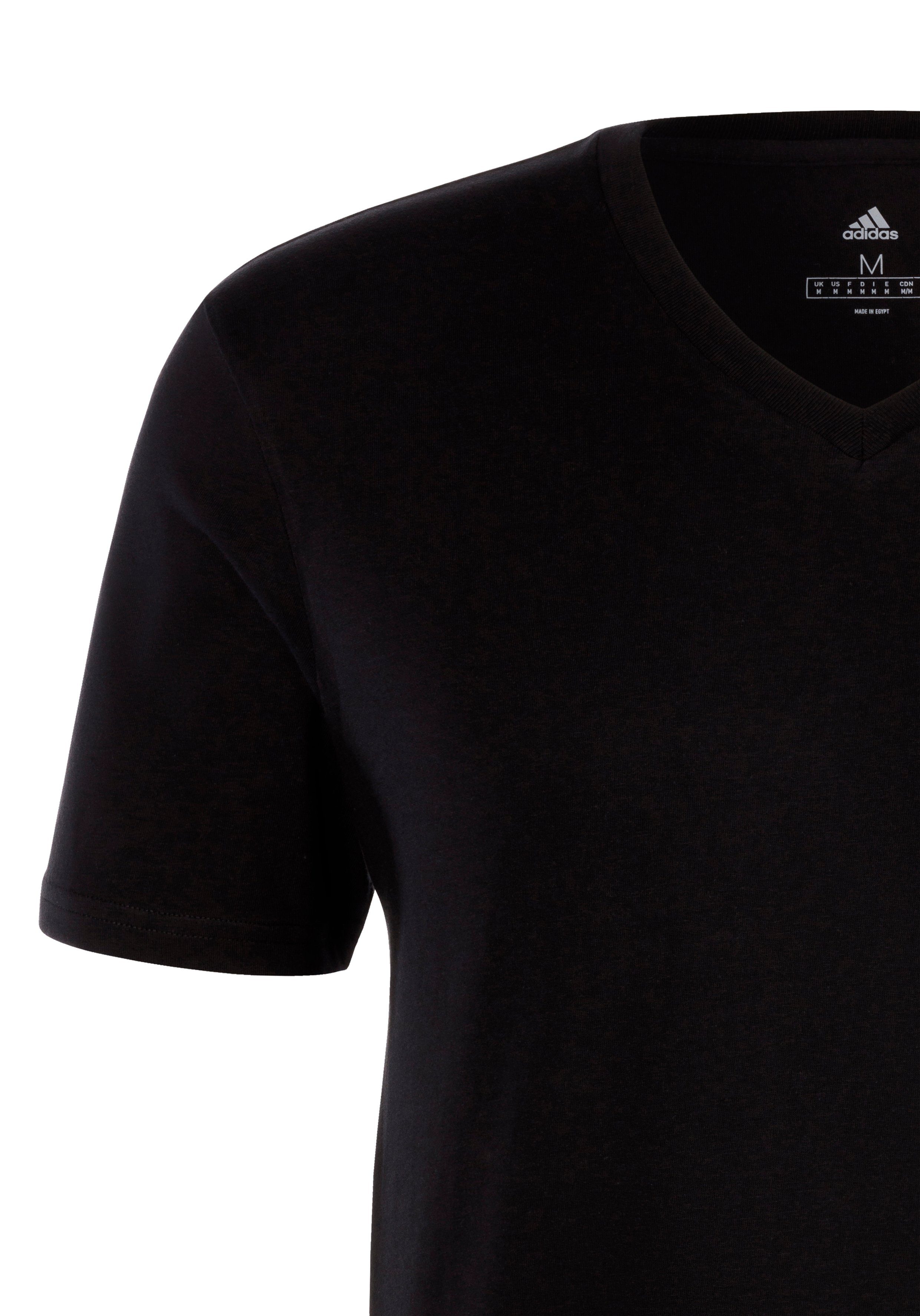 adidas (3er-Pack) V-Shirt Schwarz Sportswear