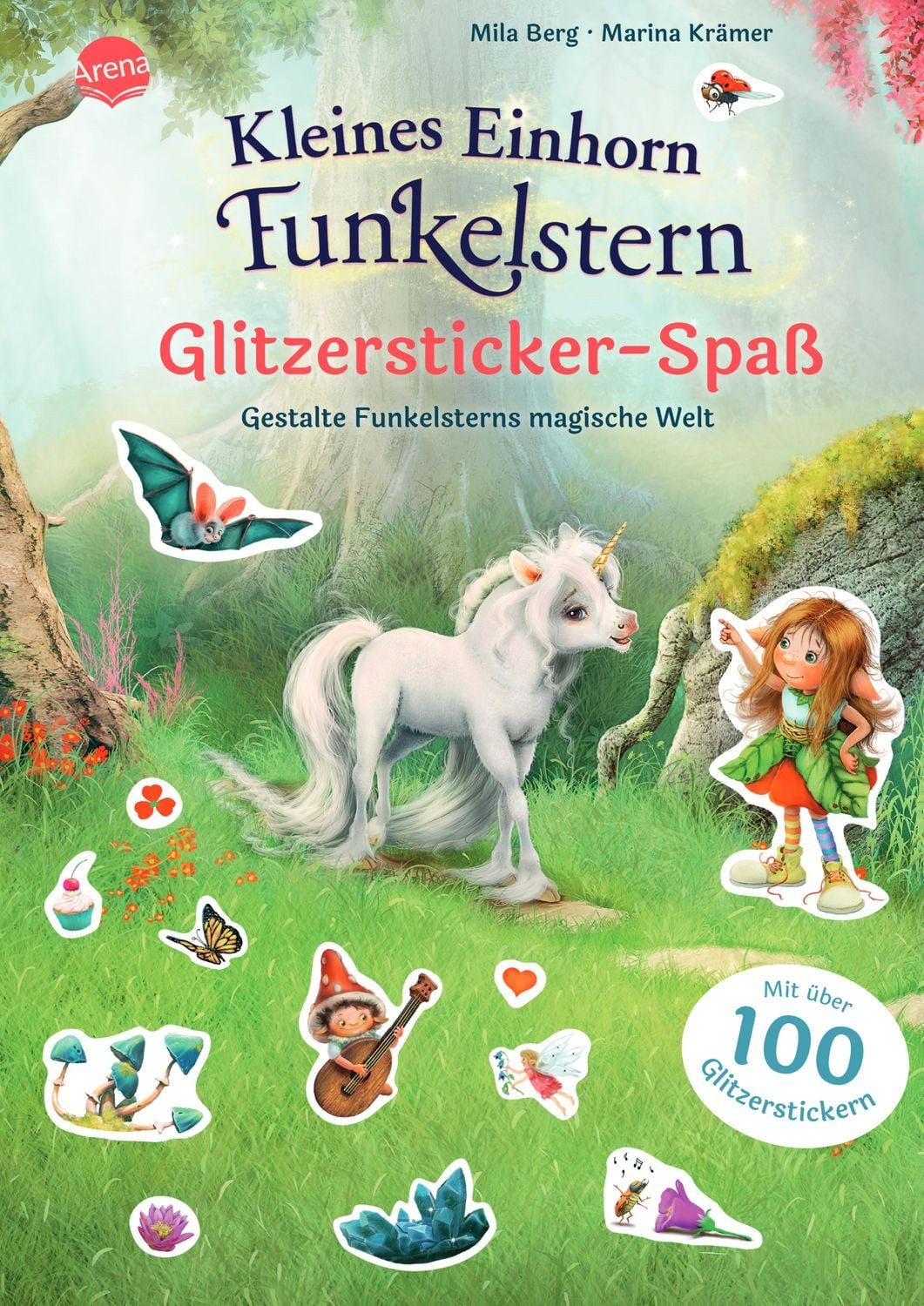 Kleines Einhorn Funkelstern. Glitzersticker-Spaß. Gestalte Funkelstern / Mila Berg