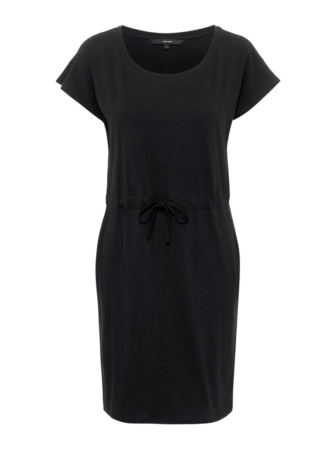 Vero Moda Sommerkleid Vero Moda T-Shirt-Kleid VmApril Sommer-Kleid Kurz-Arm Black