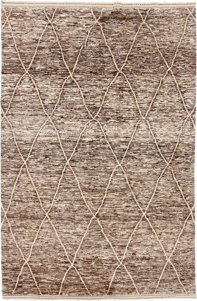 Orientteppich Berber Maroccan 200x304 Handgeknüpfter Moderner Orientteppich, Nain Trading, rechteckig, Höhe: 20 mm