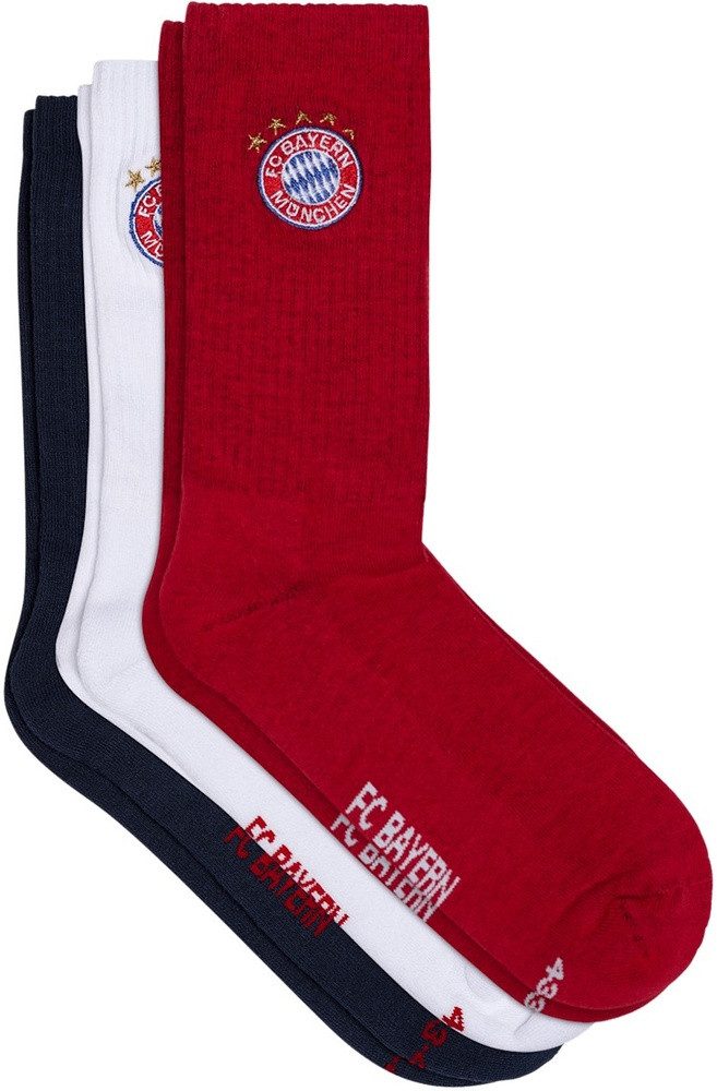 FC Bayern München Socken Crew Socken 3er-Set