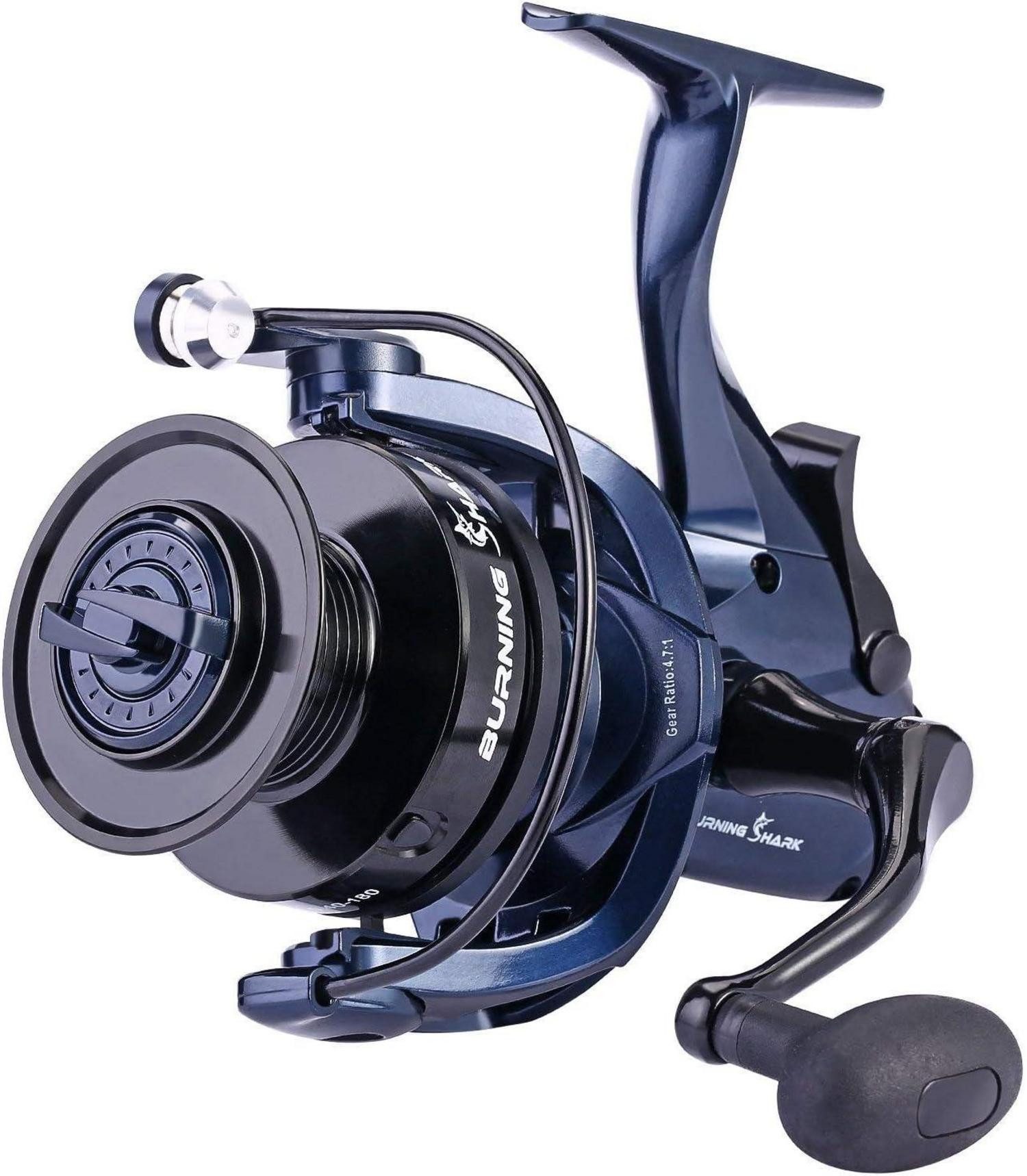 LuxusKollektion Jighaken Angelrolle 13 + 1 Edelstahl BB Kohlefaser Spinnrolle Wels Zander