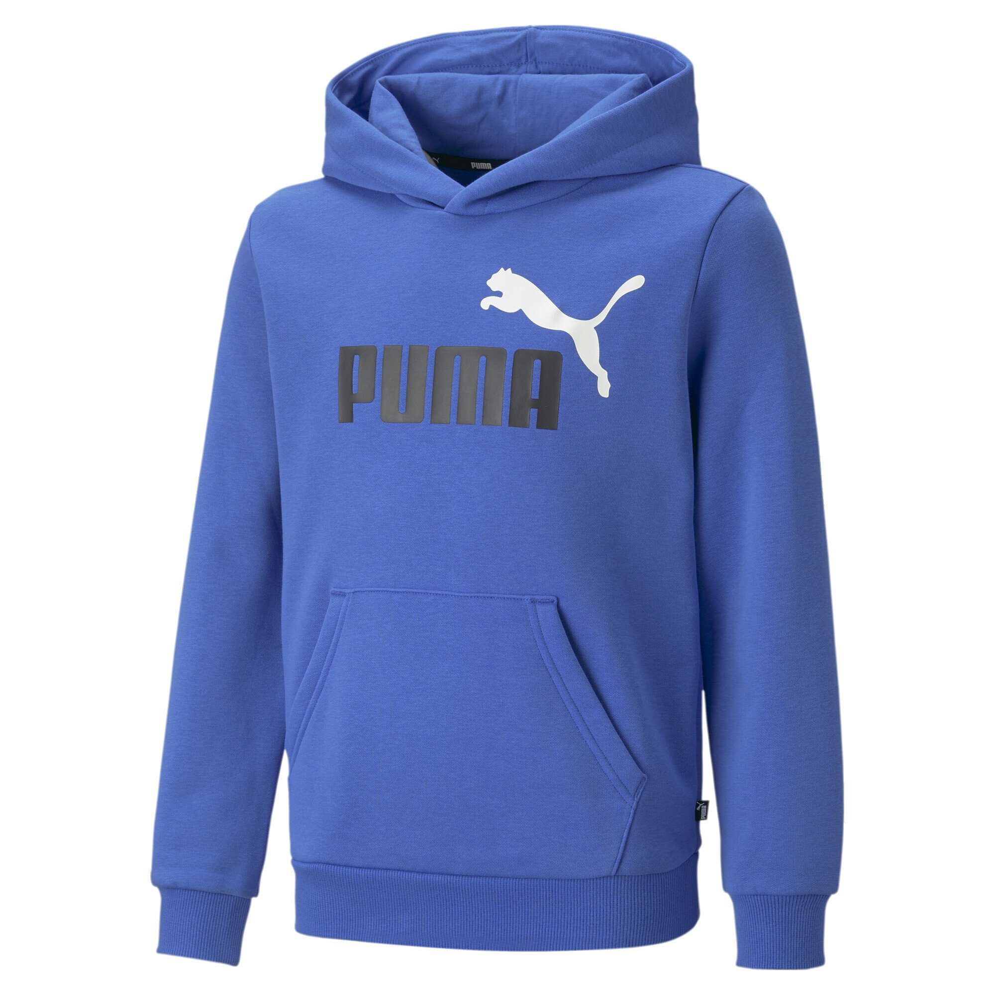 PUMA Sweatshirt Essentials+ Two-Tone Hoodie Jungen Royal Blue Big Sapphire Logo
