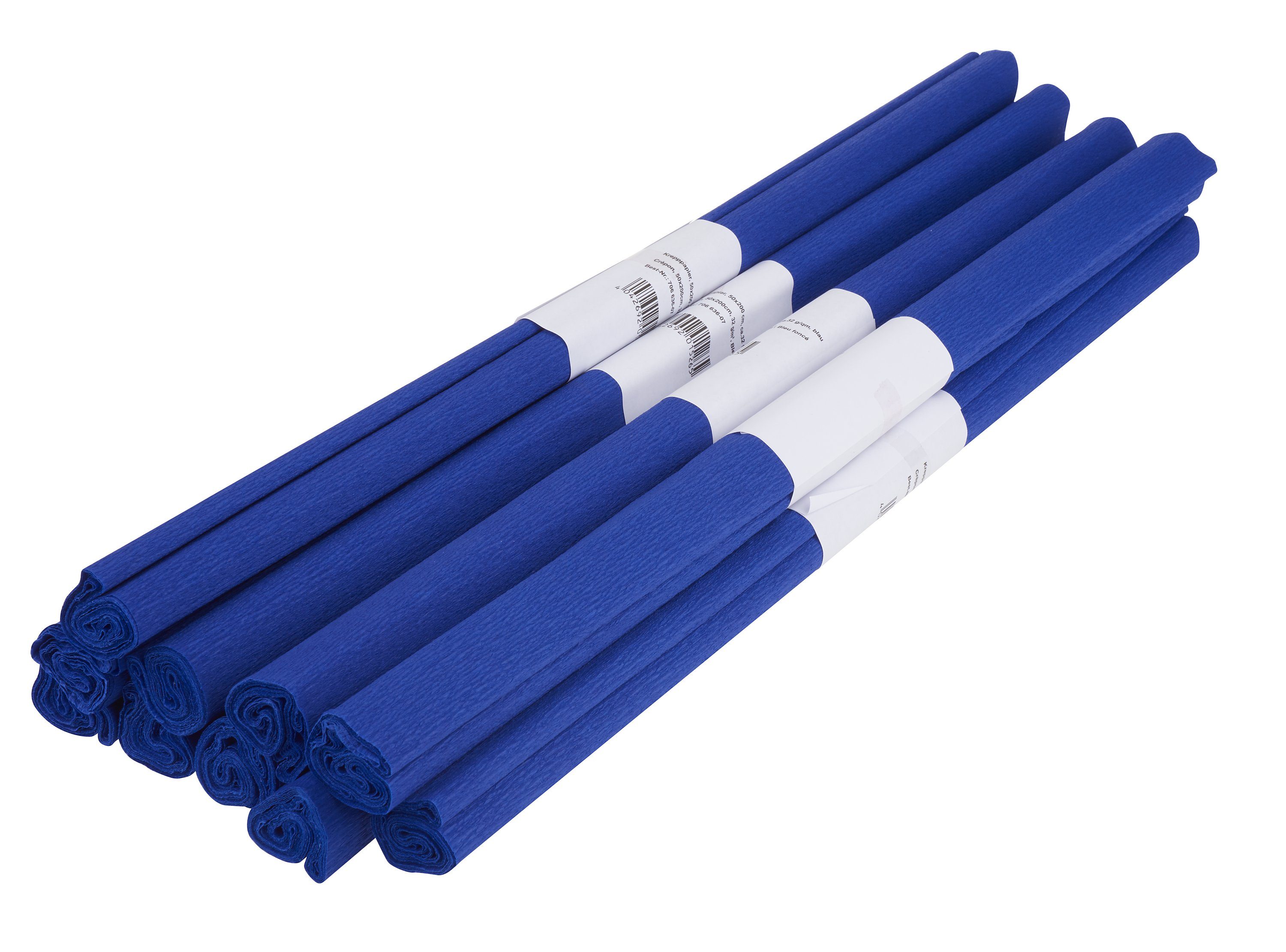 VBS Feinpapier Krepppapier Farbenfroh 50 x 200 cm, 10 Rollen