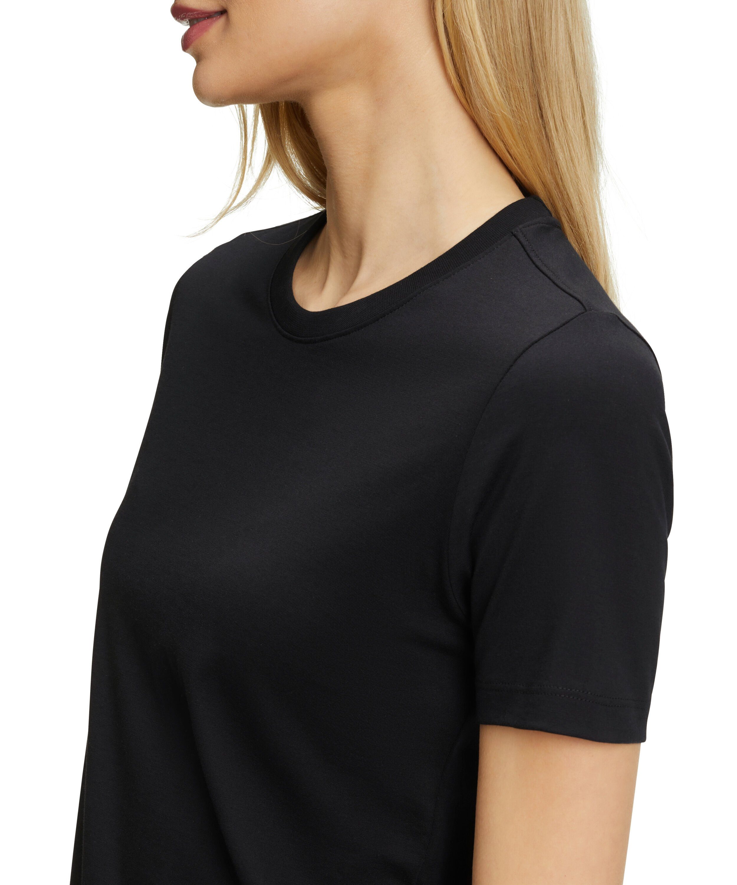 reiner aus T-Shirt FALKE black (3000) Baumwolle (1-tlg)