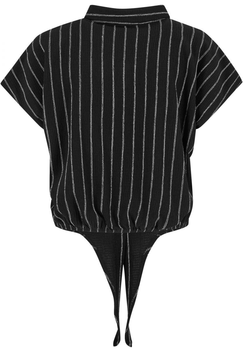 URBAN CLASSICS Tanktop Damen Gestreifte Tied Blouse