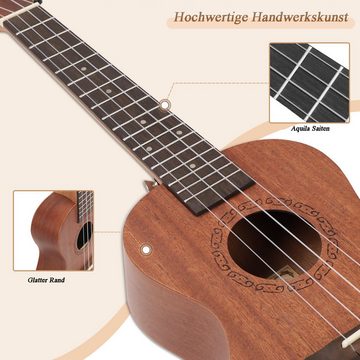 Dripex Ukulele 23 Zoll Konzert, Erwachsene Kinder Ukulele Set