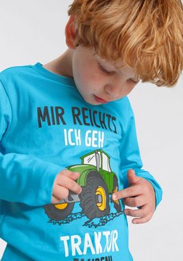 KIDSWORLD Shirt & Hose MIR REICHTS, ICH GEH TRAKTOR FAHREN (Spar-Set, 2-tlg) Langarmshirt+Jogginghose