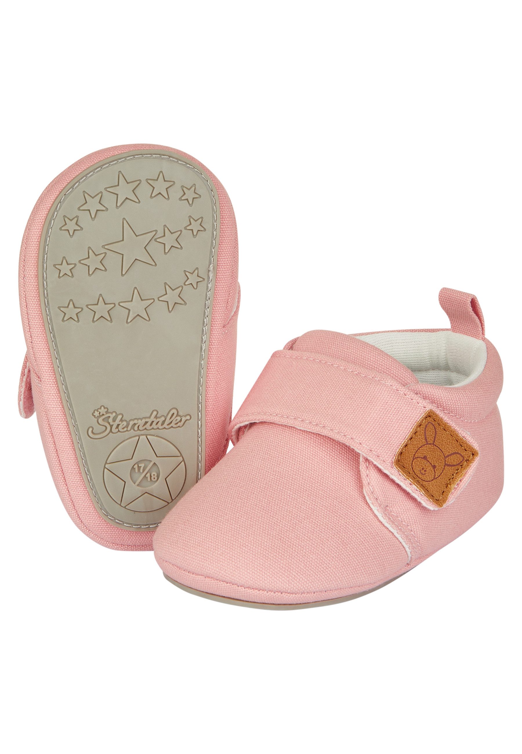 Sterntaler® Krabelschuhe uni Krabbelschuh (1-tlg) Krabbelschuhe Baby mit Klettverschluss und Anti-Rutsch-Sohle
