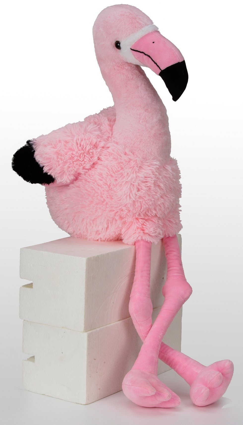 BRUBAKER Kuscheltier Flamingo 60 cm (1-St., Rosa), Stofftier Plüschtier