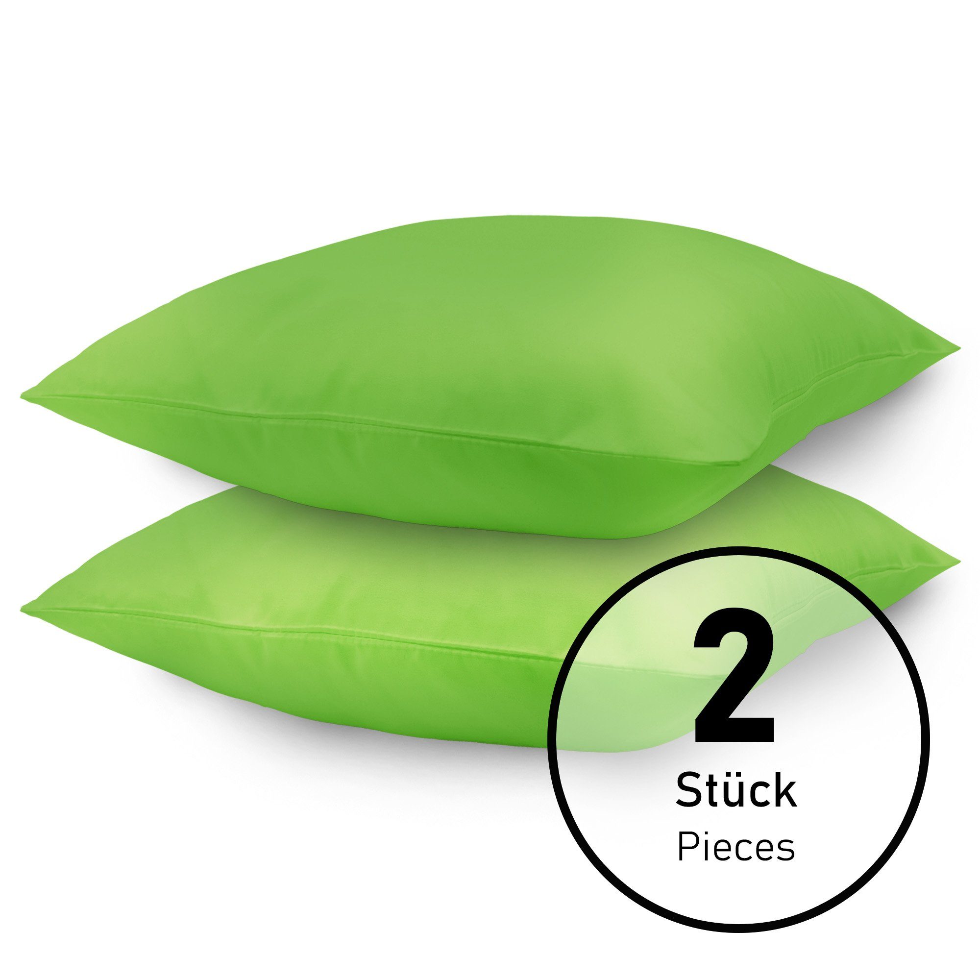 NatureMark Kissenbezüge 2er Pack Mikrofaser Kissenbezug, grün) günstig online kaufen