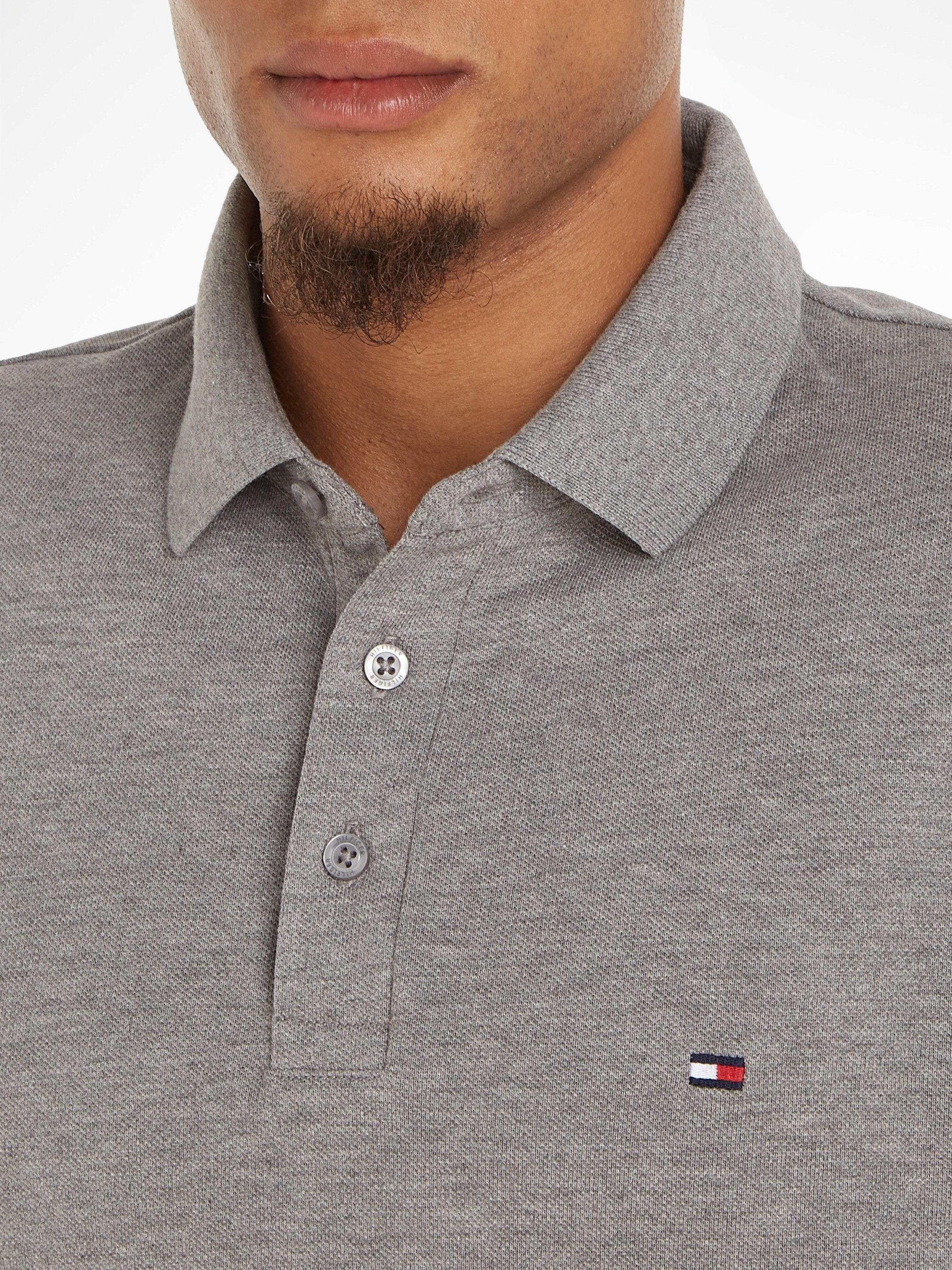Tommy Hilfiger Langarm-Poloshirt 1985 SLIM LS POLO – Bild 5 von 5