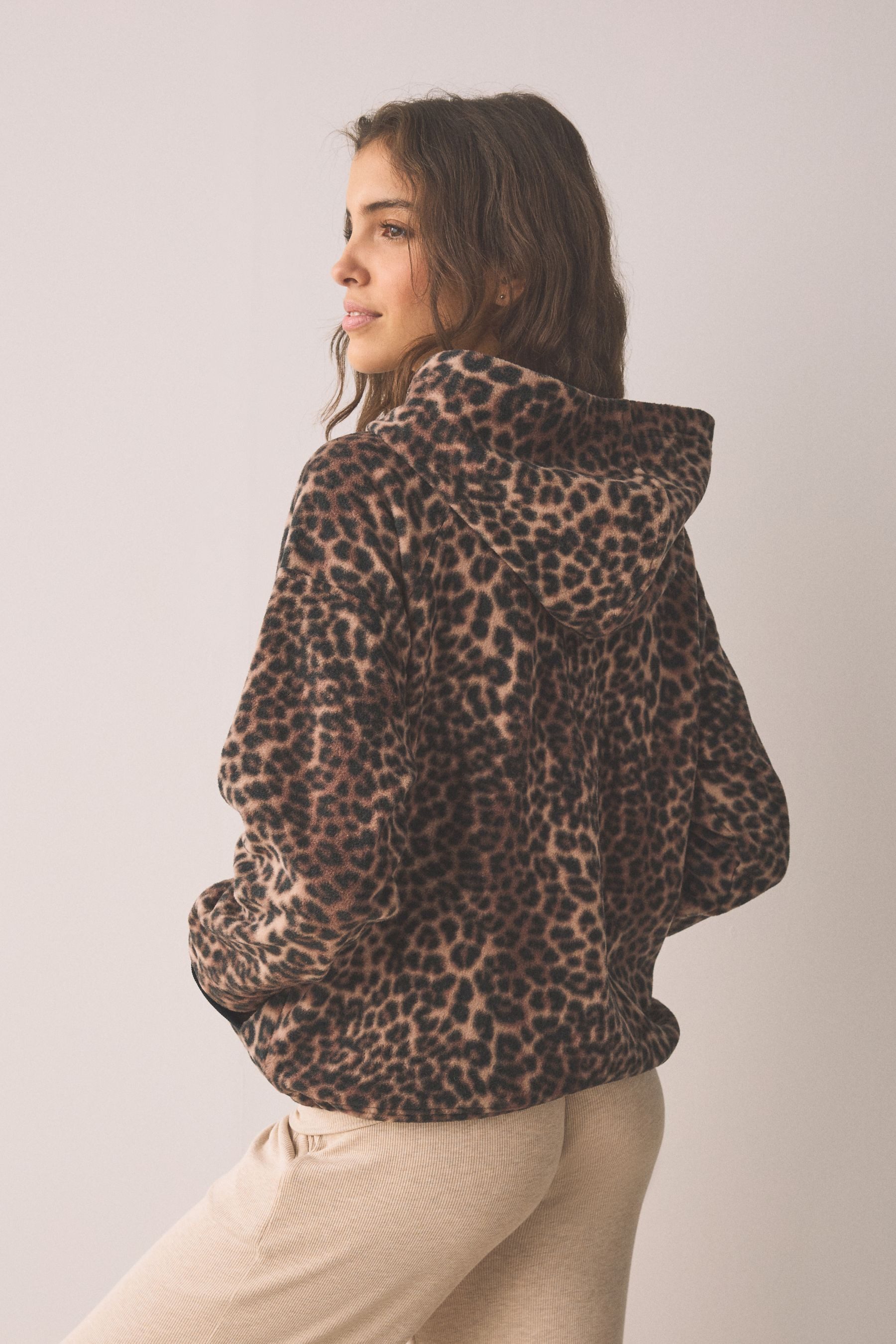 Next Fleecejacke Borg-Fleece mit halben Reißverschluss (1-St) günstig online kaufen