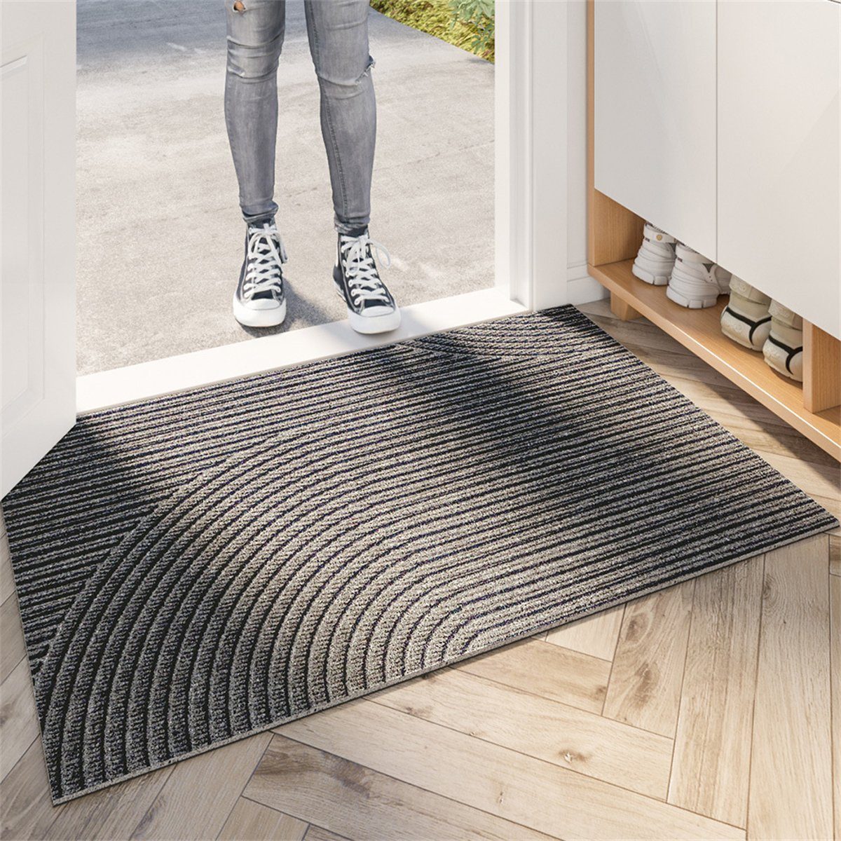 Teppich Schnelltrocknender und saugfähiger Teppich, Antirutschmatte (1  Stück), TUABUR, 45×75cm