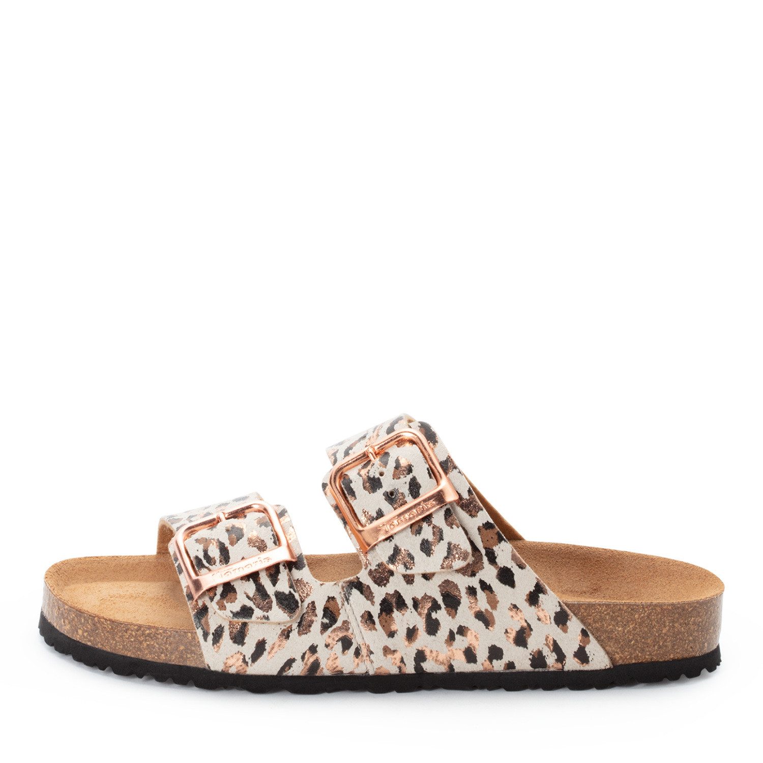 Tamaris Pantolette Schlupfschuh, Flats mit verstellbaren Schnallen