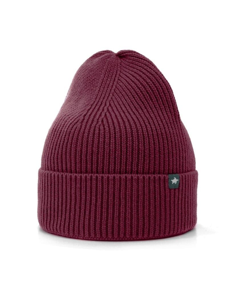 Baseball Cap Strickmütze (Beanie) Fred WB - burgundrot - 1 Stück
