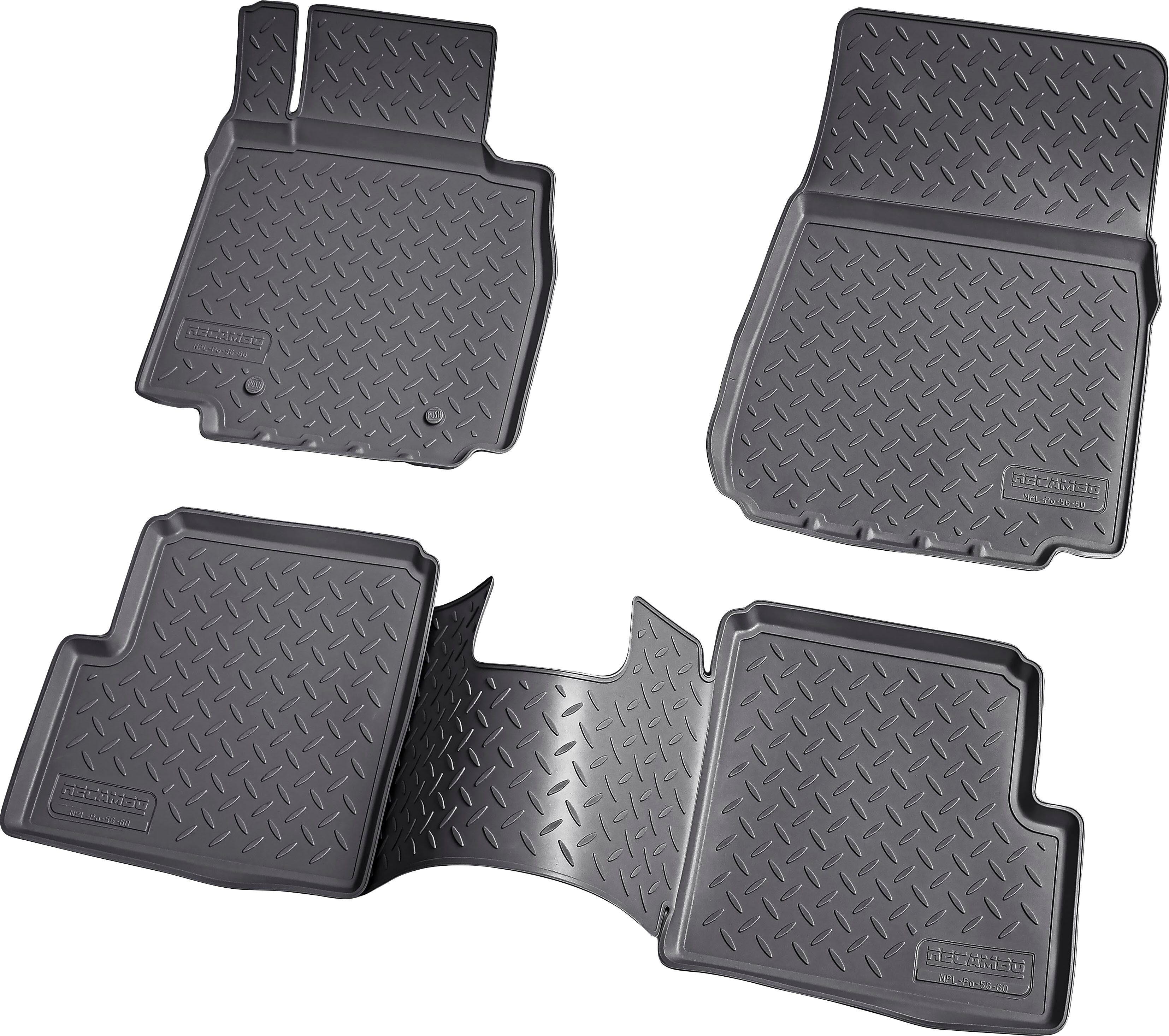 RECAMBO Passform-Fußmatten CustomComforts (4 St), für Mercedes G-KLASSE, W463 1990 - 2018, perfekte Passform | Automatten